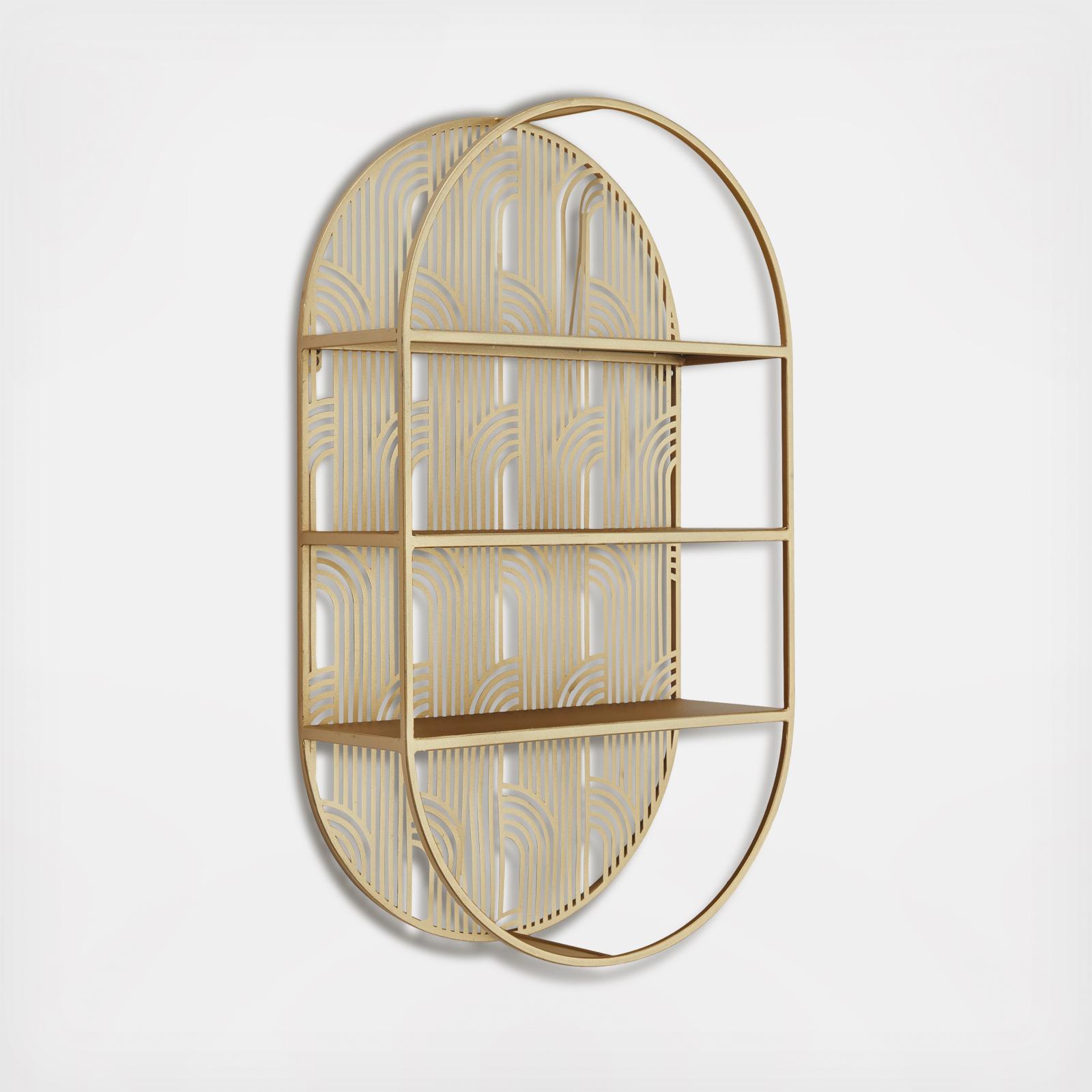 Golden Glam Wall Shelf 3 Golden Glam Wall Shelf