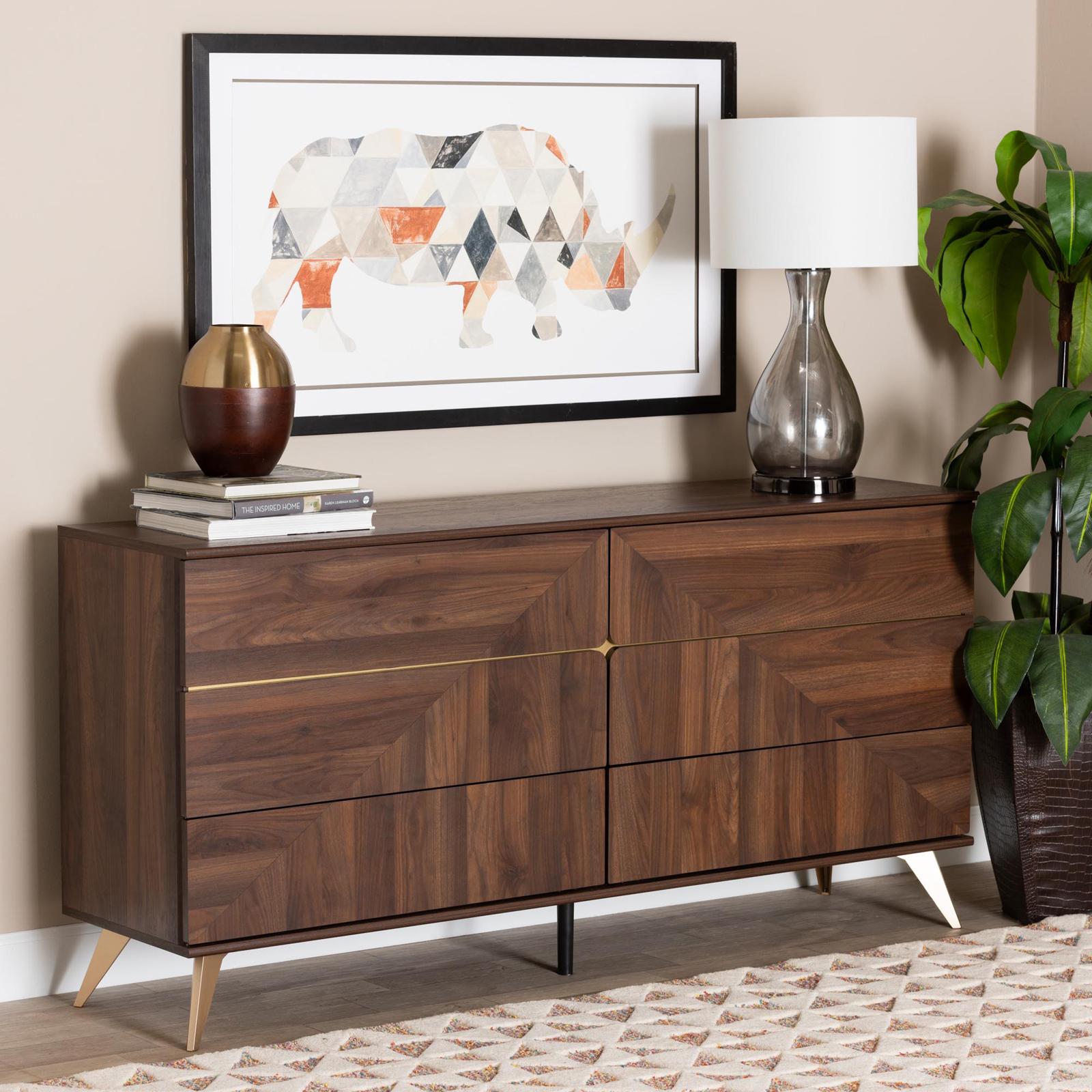 Graceland Mid-Century Modern 6-Drawer Dresser 15 Graceland Mid-Century Modern 6-Drawer Dresser