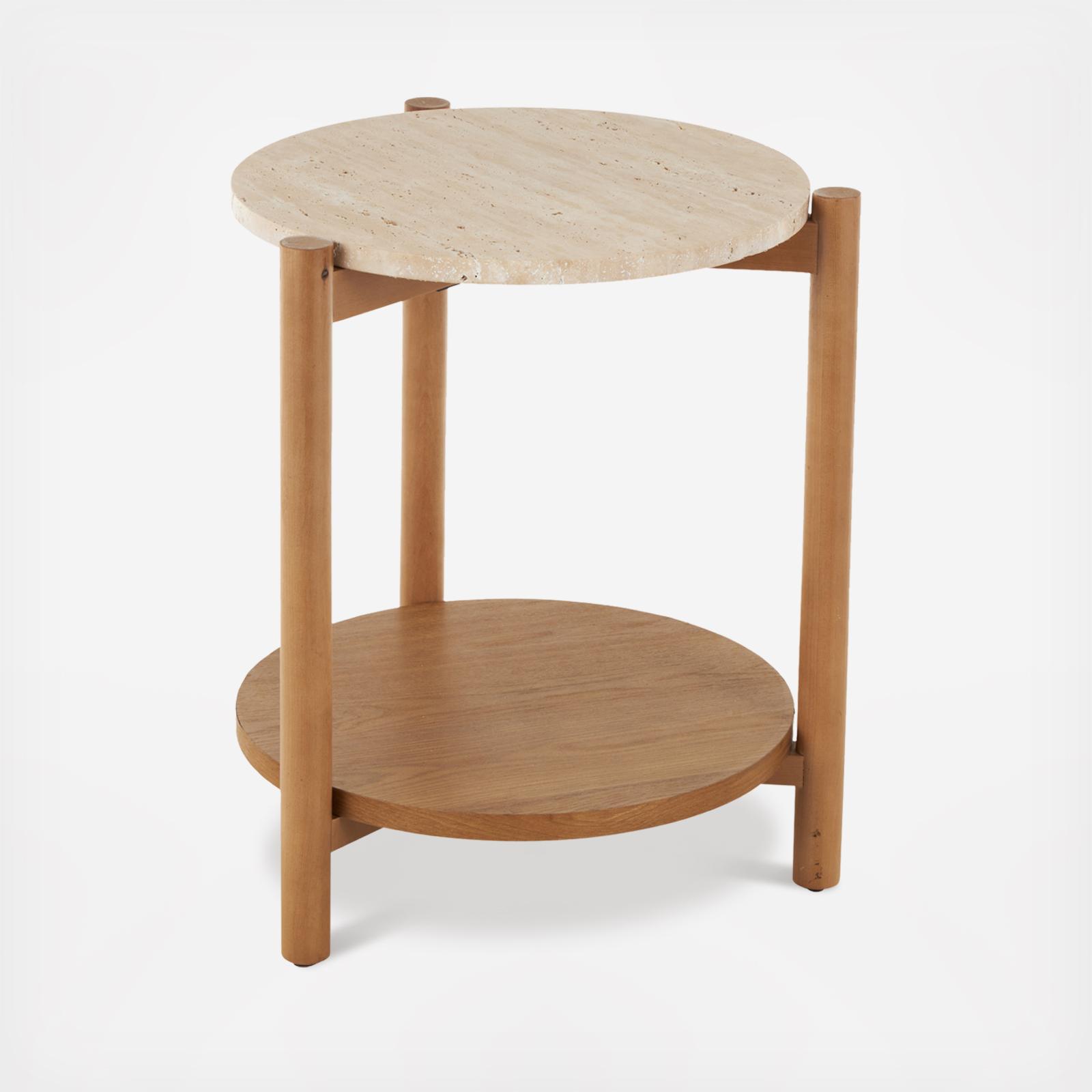 Handmade Round Accent Table