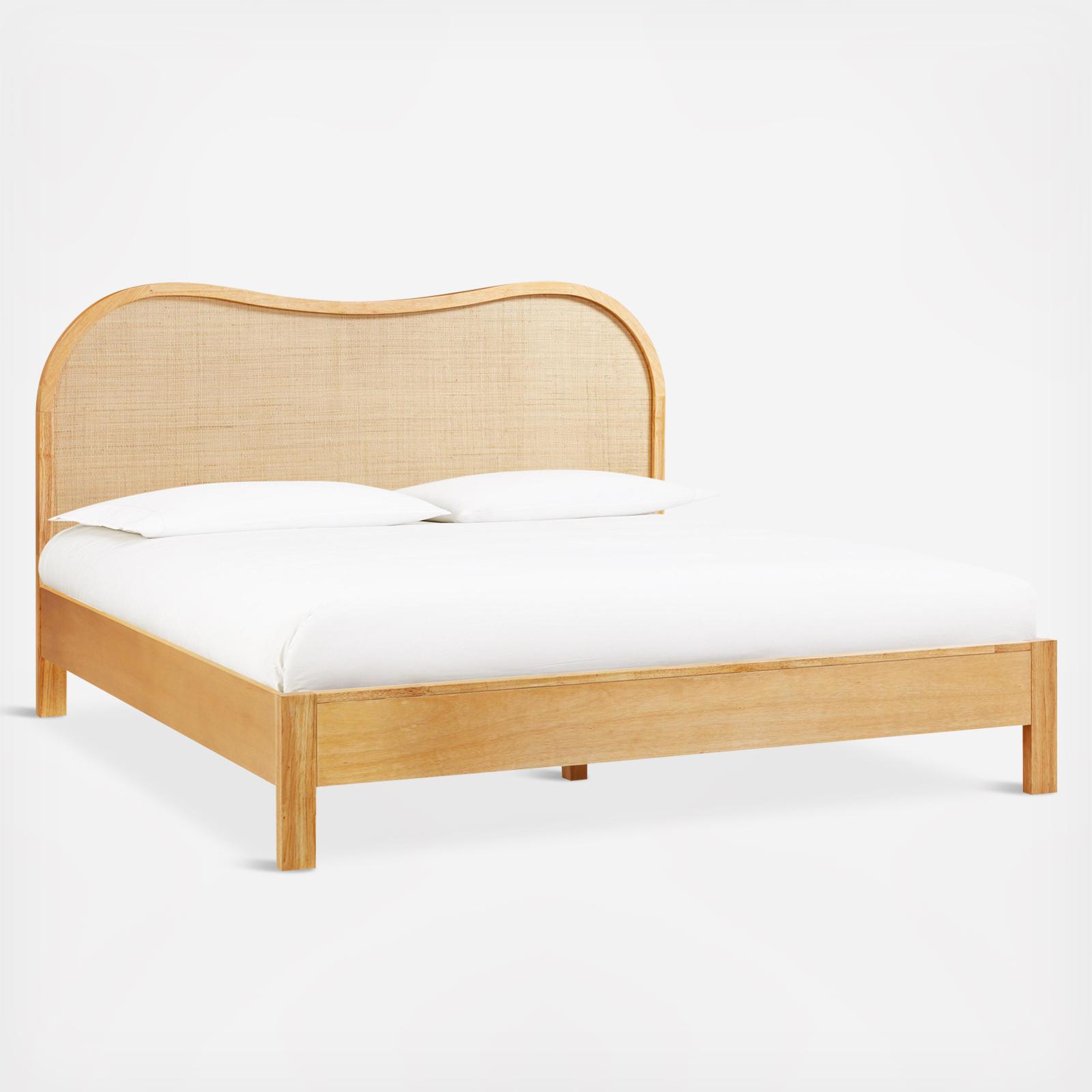 Grappa Wood & Rattan Bed 2 Grappa Wood & Rattan Bed