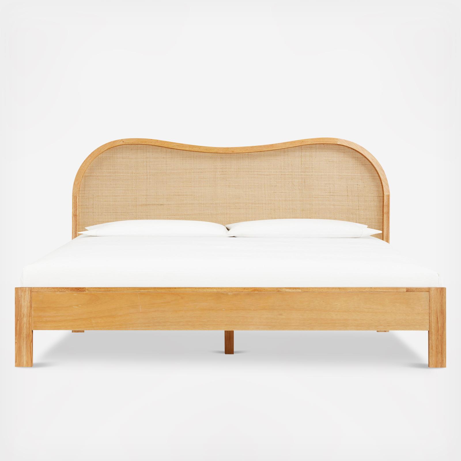 Grappa Wood & Rattan Bed 3 Grappa Wood & Rattan Bed
