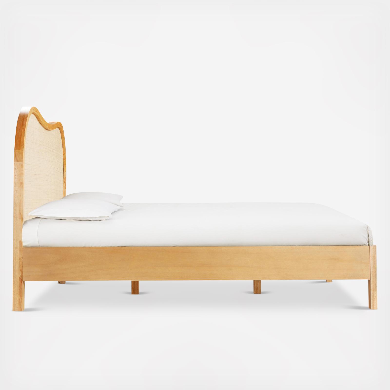 Grappa Wood & Rattan Bed 4 Grappa Wood & Rattan Bed