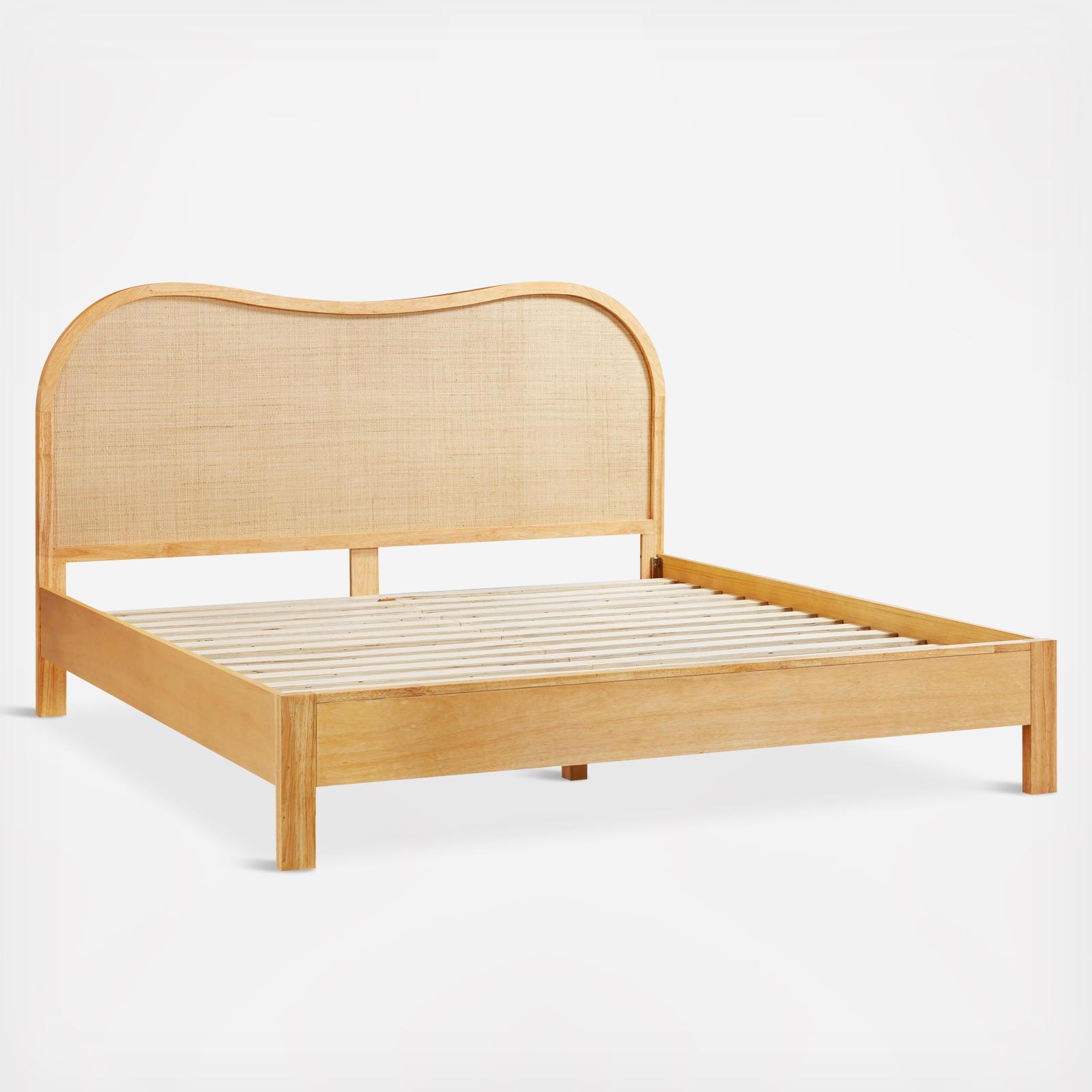 Grappa Wood & Rattan Bed 5 Grappa Wood & Rattan Bed