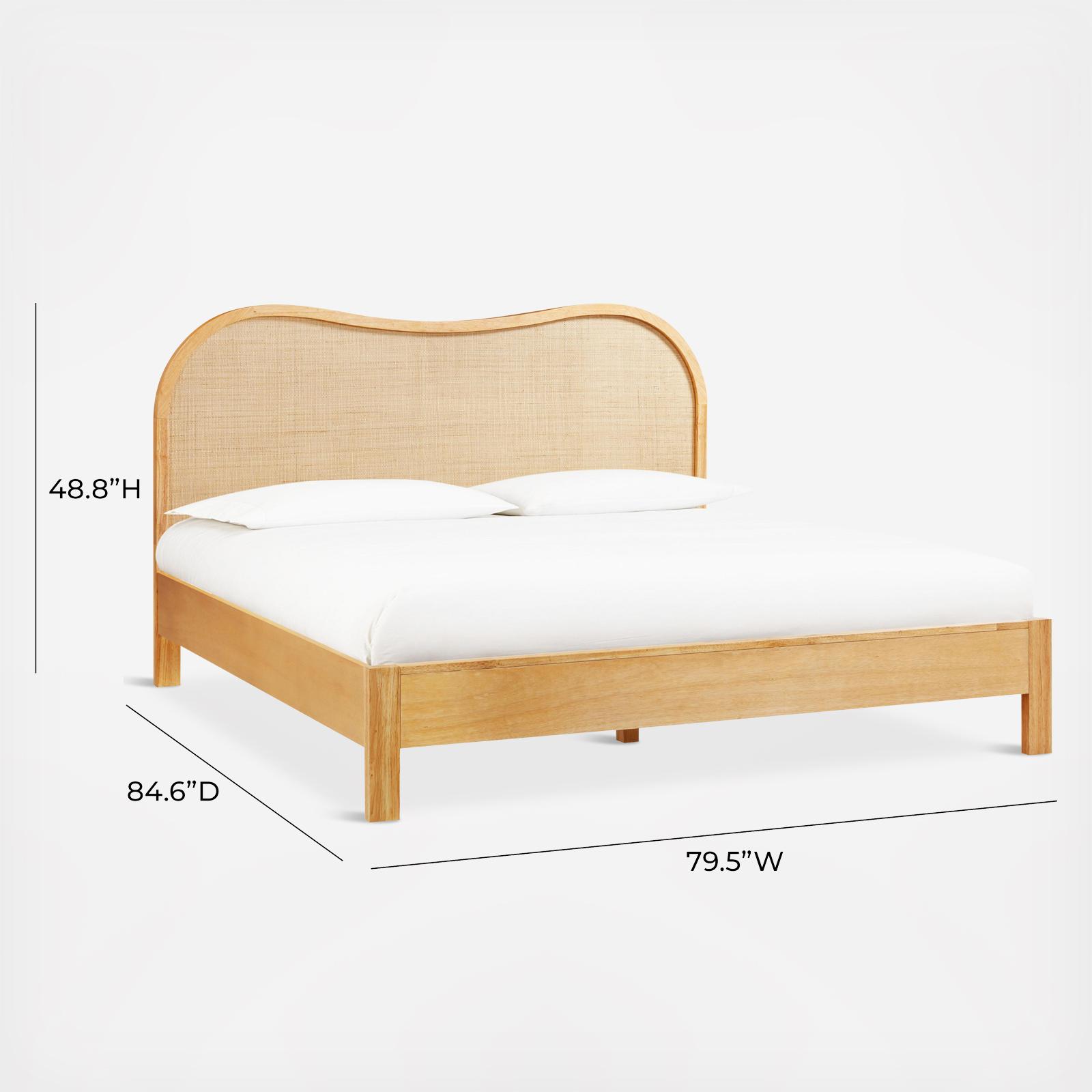 Grappa Wood & Rattan Bed 7 Grappa Wood & Rattan Bed