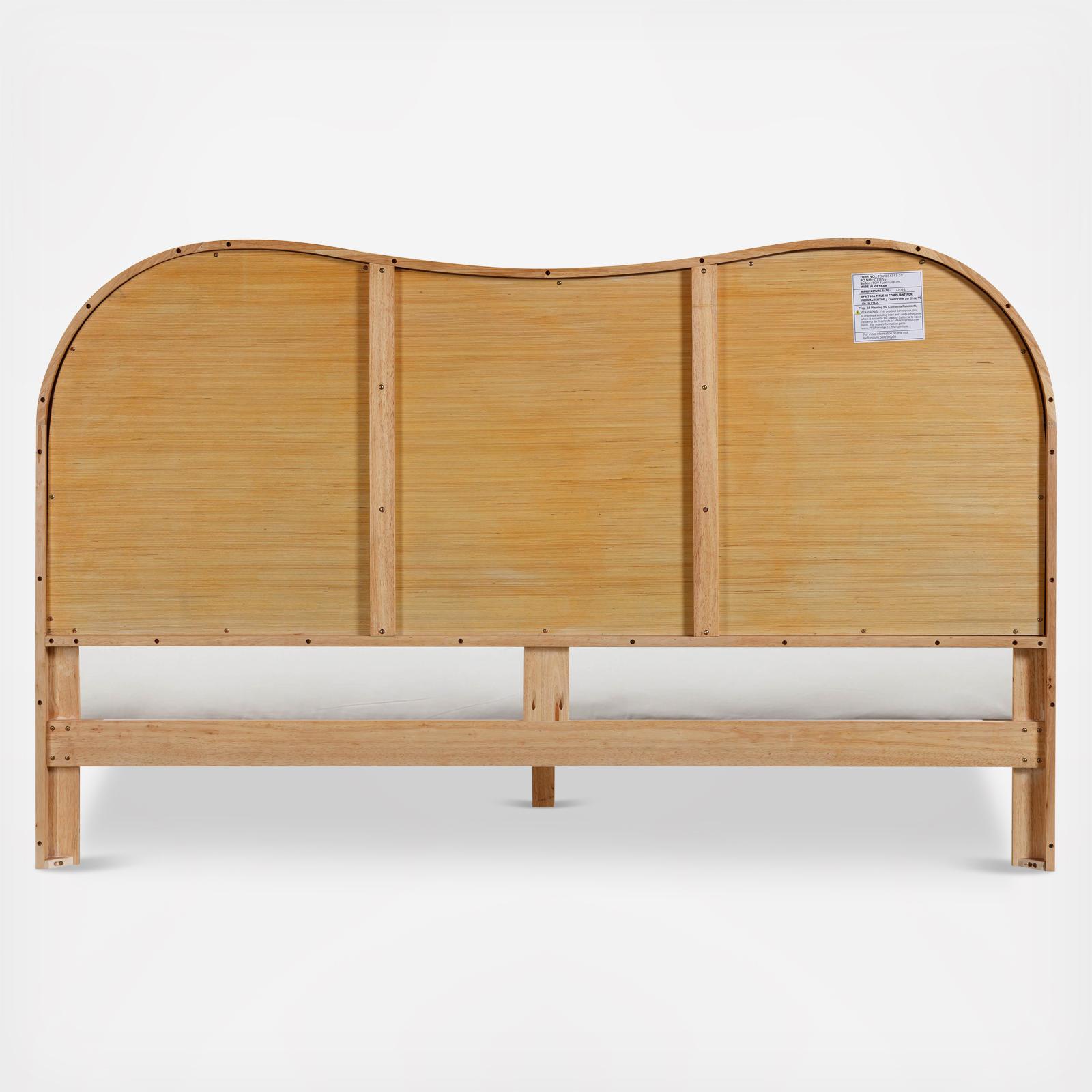 Grappa Wood & Rattan Bed 8 Grappa Wood & Rattan Bed