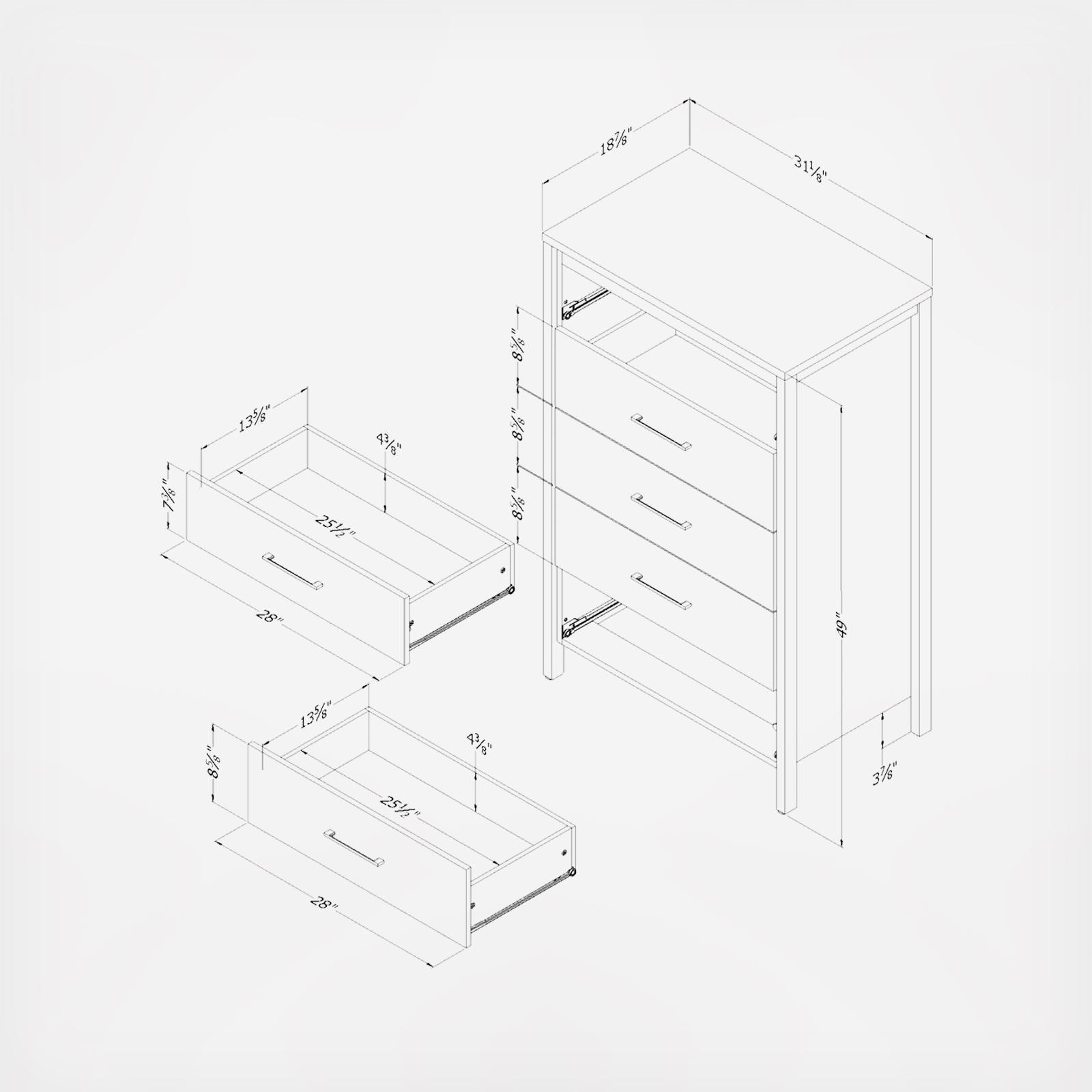 Gravity 5-Drawer Chest 7 Gravity 5-Drawer Chest