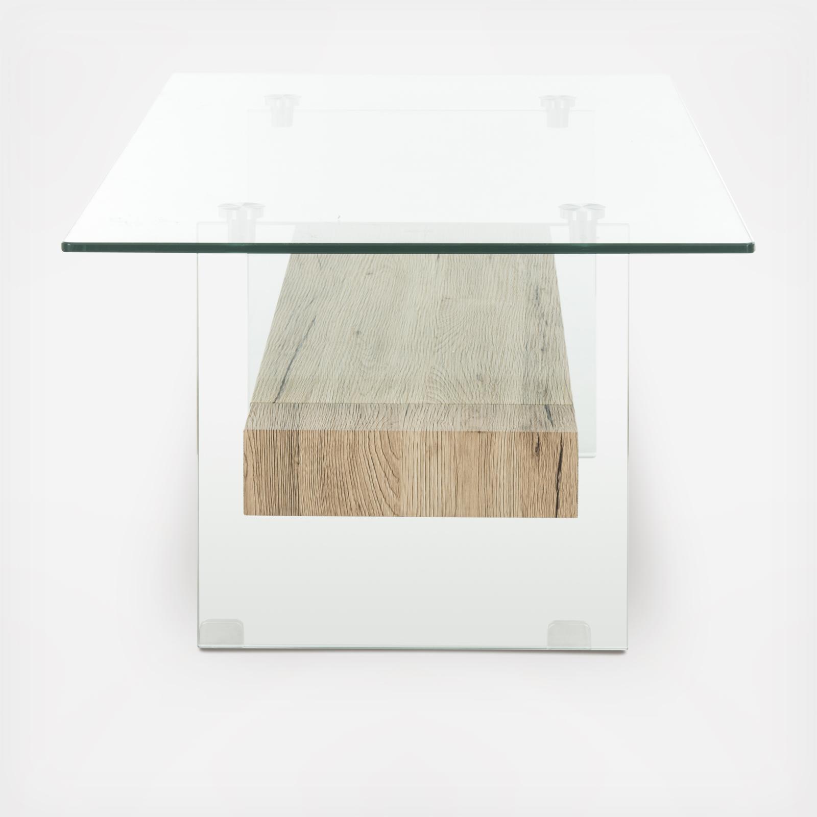Kayley Modern Glass Coffee Table 5 Kayley Modern Glass Coffee Table