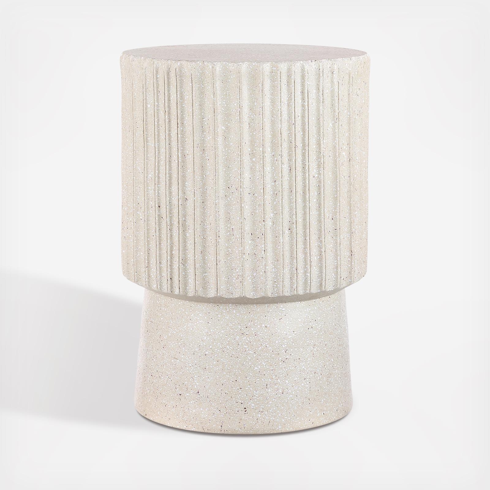 Louisa Modern Art Deco Tambour Accent Table 3 Louisa Modern Art Deco Tambour Accent Table