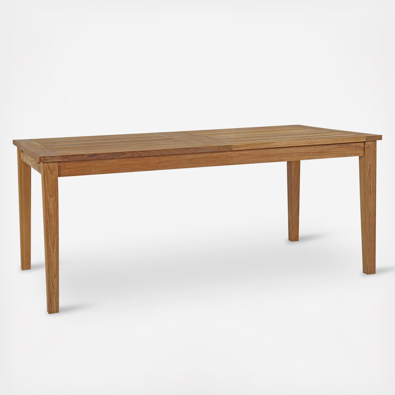 Marina Extendable Outdoor Teak Dining Table 2 Marina Extendable Outdoor Teak Dining Table