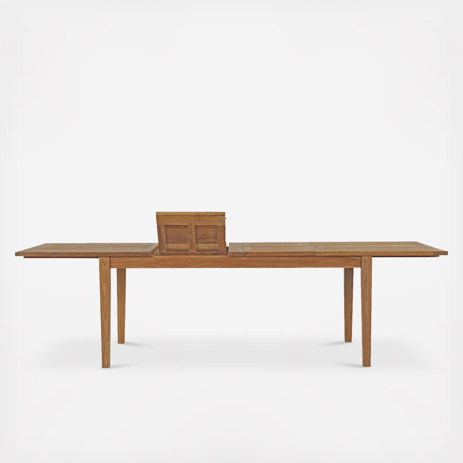 Marina Extendable Outdoor Teak Dining Table 4 Marina Extendable Outdoor Teak Dining Table