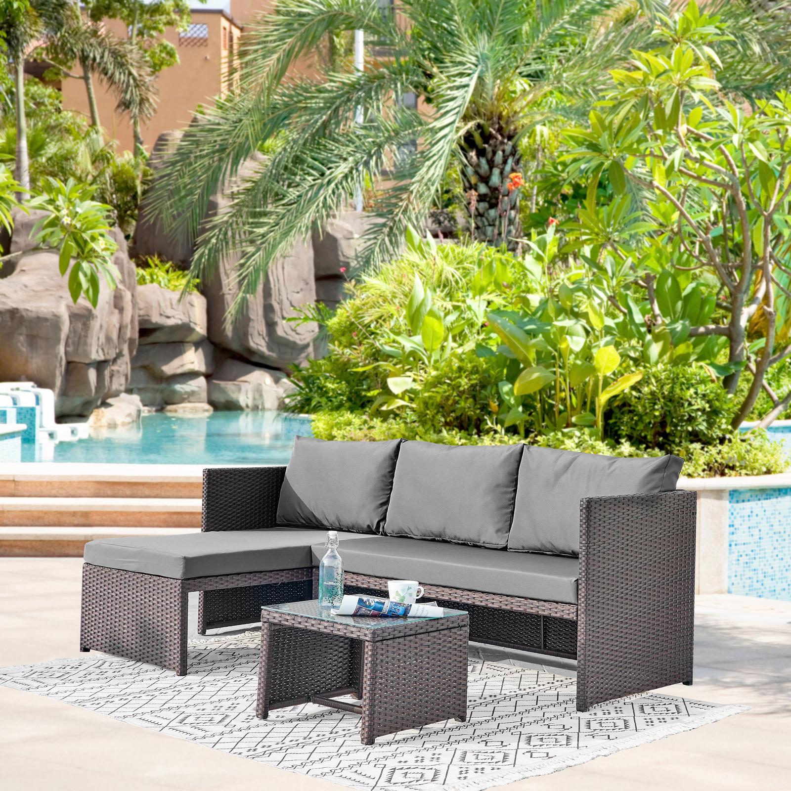 Menton Steel Rattan 2-Piece Patio Set 9 Menton Steel Rattan 2-Piece Patio Set
