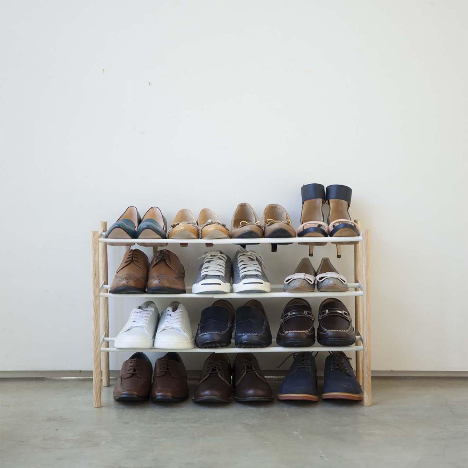 Modern Expandable 3-Tier Shoe Rack