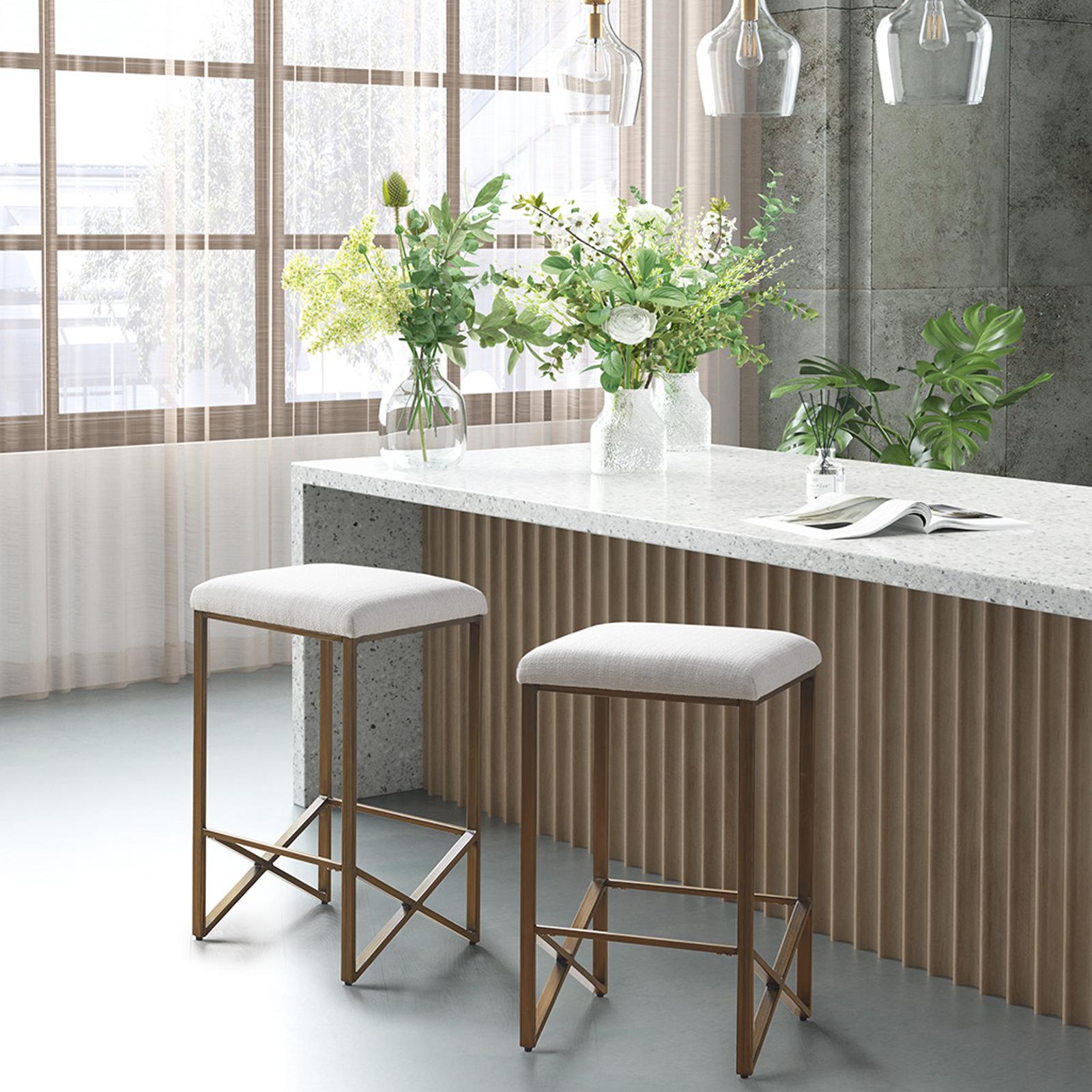 Marino Backless Upholstered Counter Stool 3 Marino Backless Upholstered Counter Stool