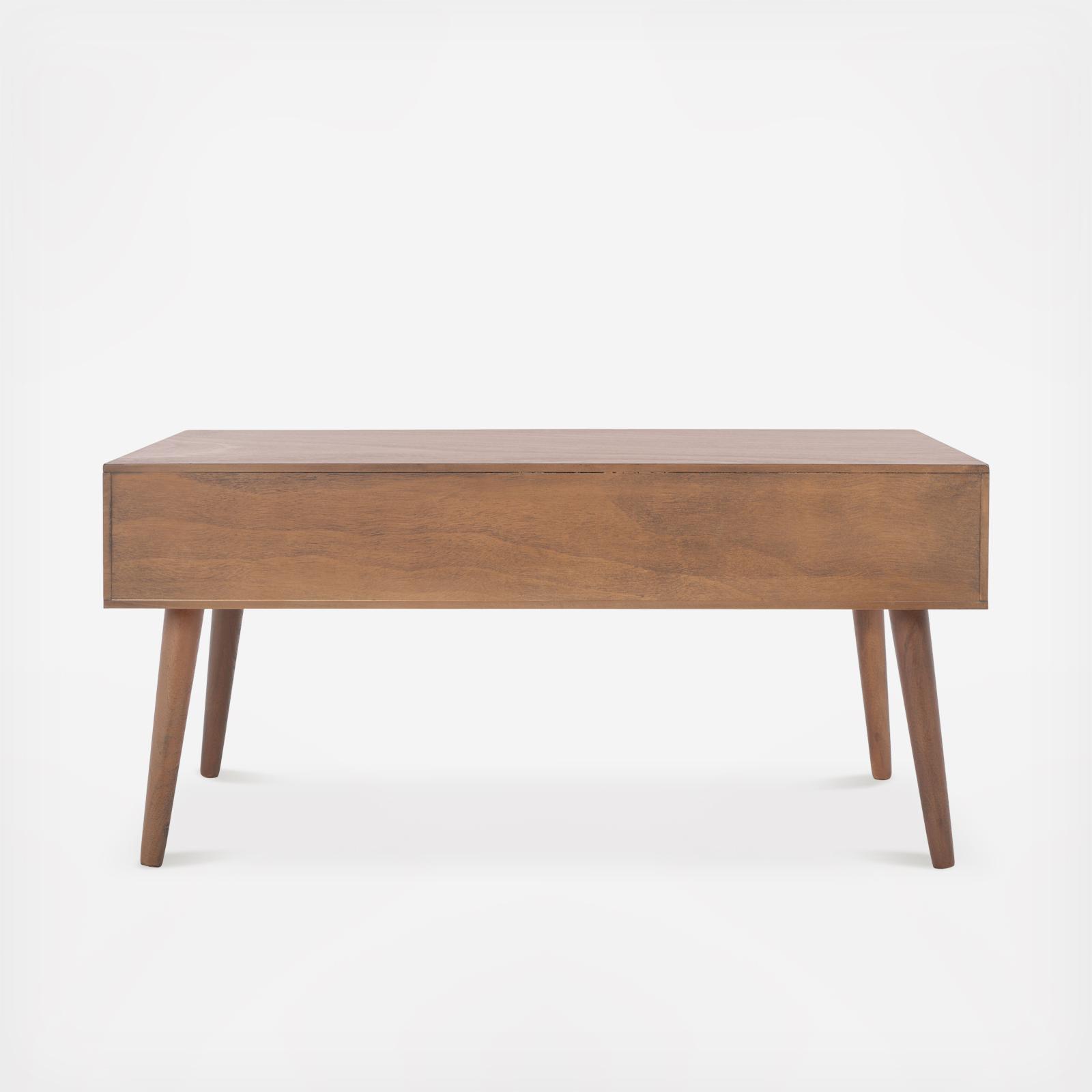 Mozart Mid Century 2-Drawer Coffee Table 5 Mozart Mid Century 2-Drawer Coffee Table