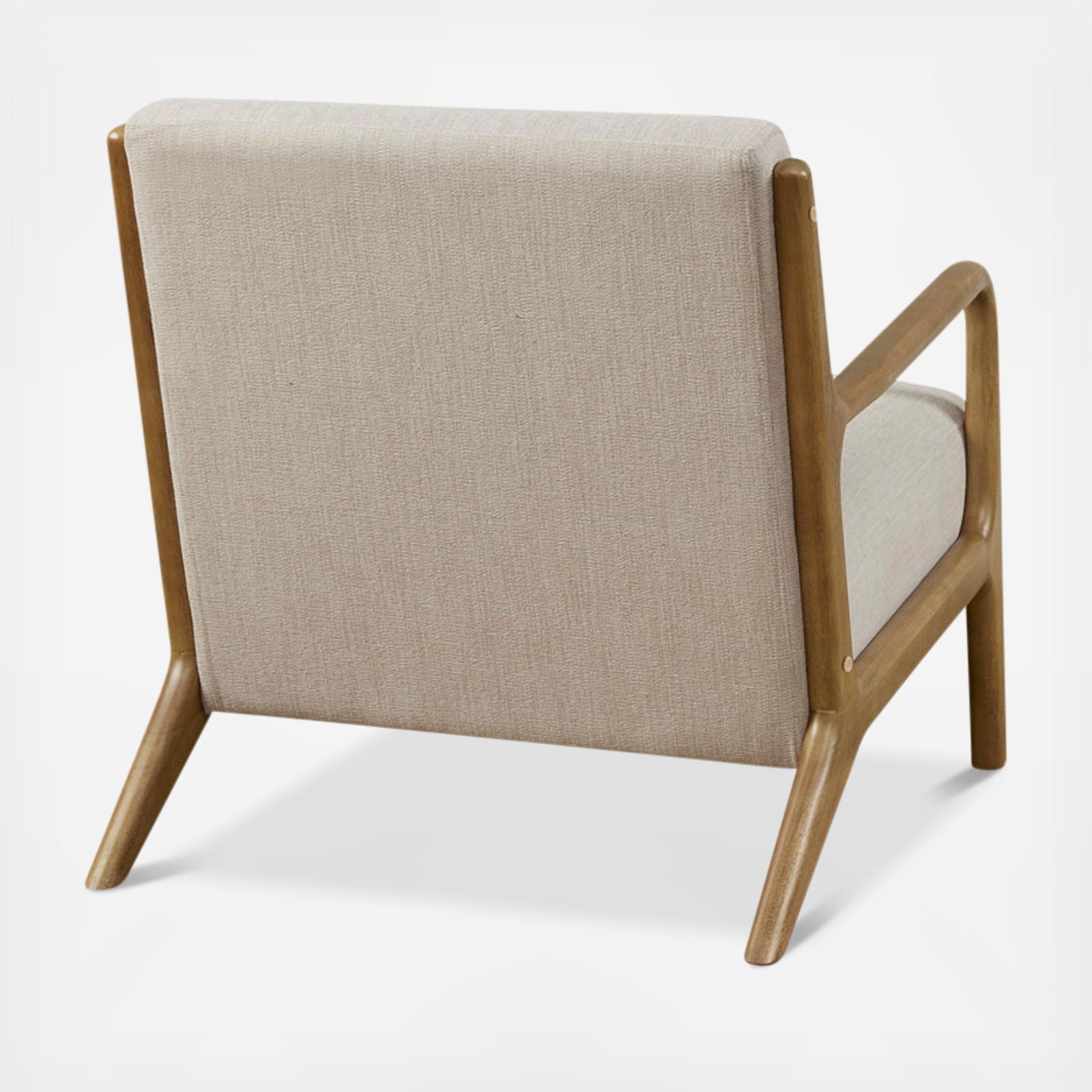 Novak Mid-Century Modern Accent Armchair 6 Novak Mid-Century Modern Accent Armchair