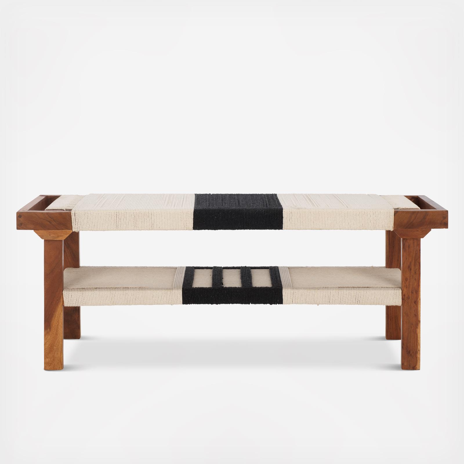 Munich Bench with Shelf 2 Munich Bench with Shelf