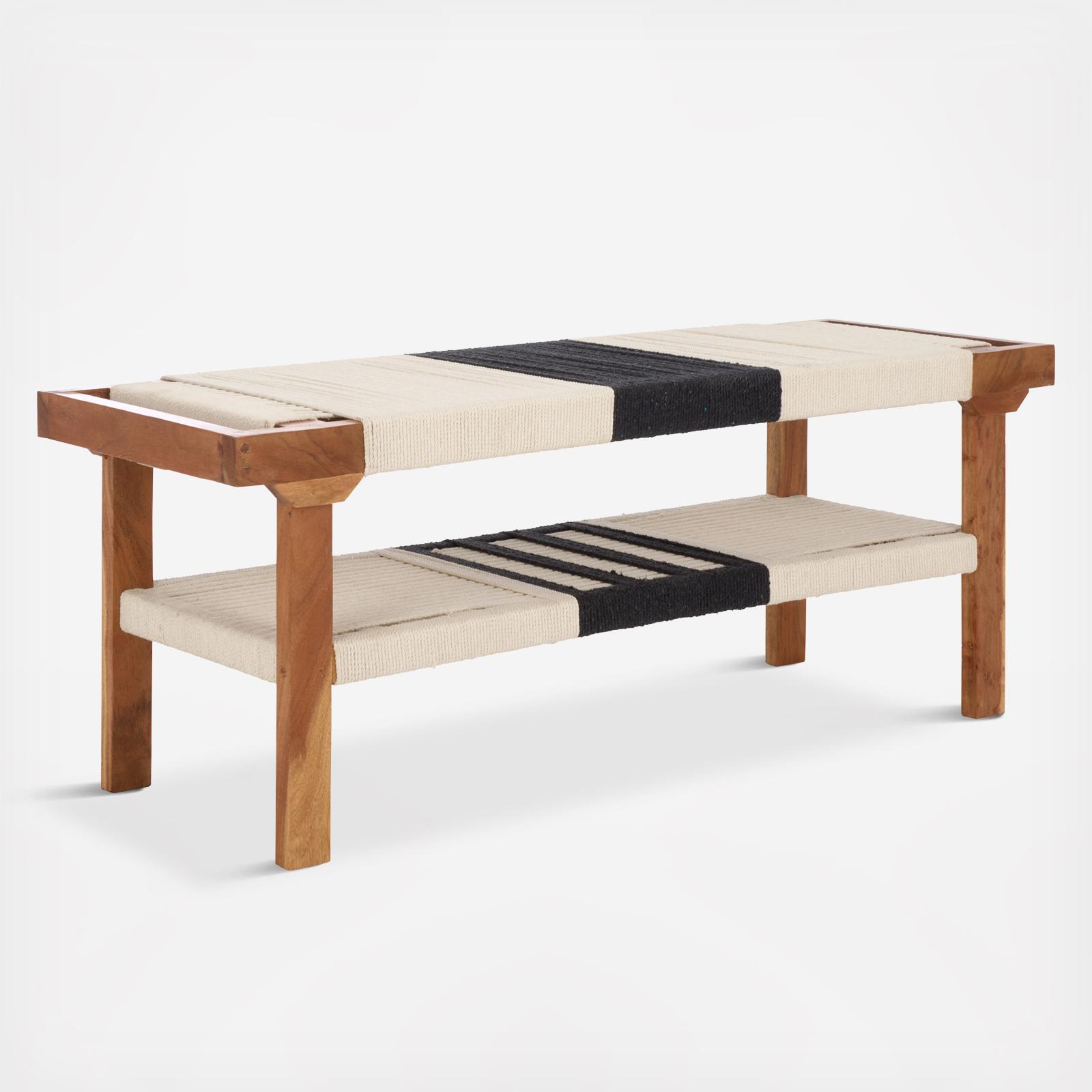 Munich Bench with Shelf 4 Munich Bench with Shelf