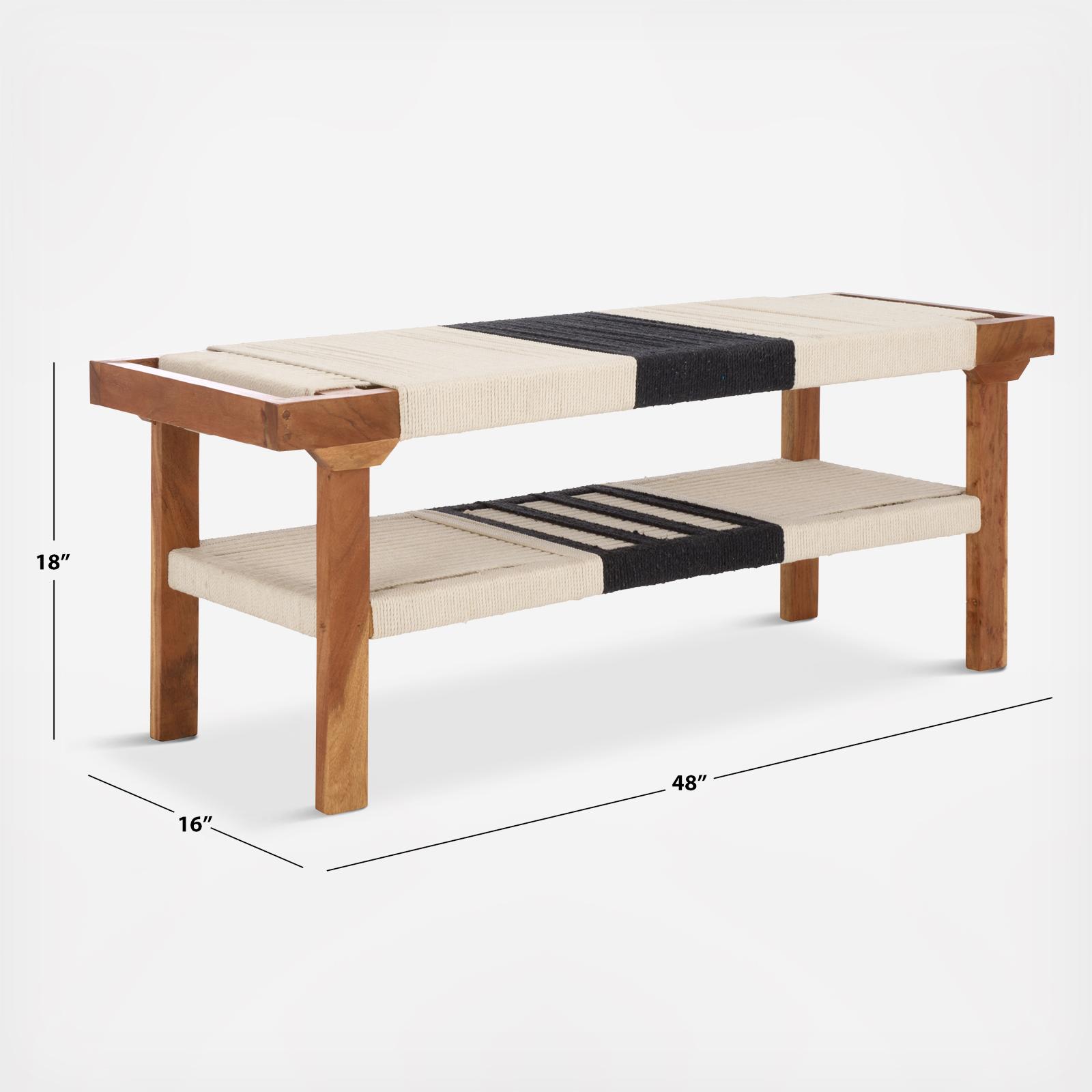 Munich Bench with Shelf 8 Munich Bench with Shelf