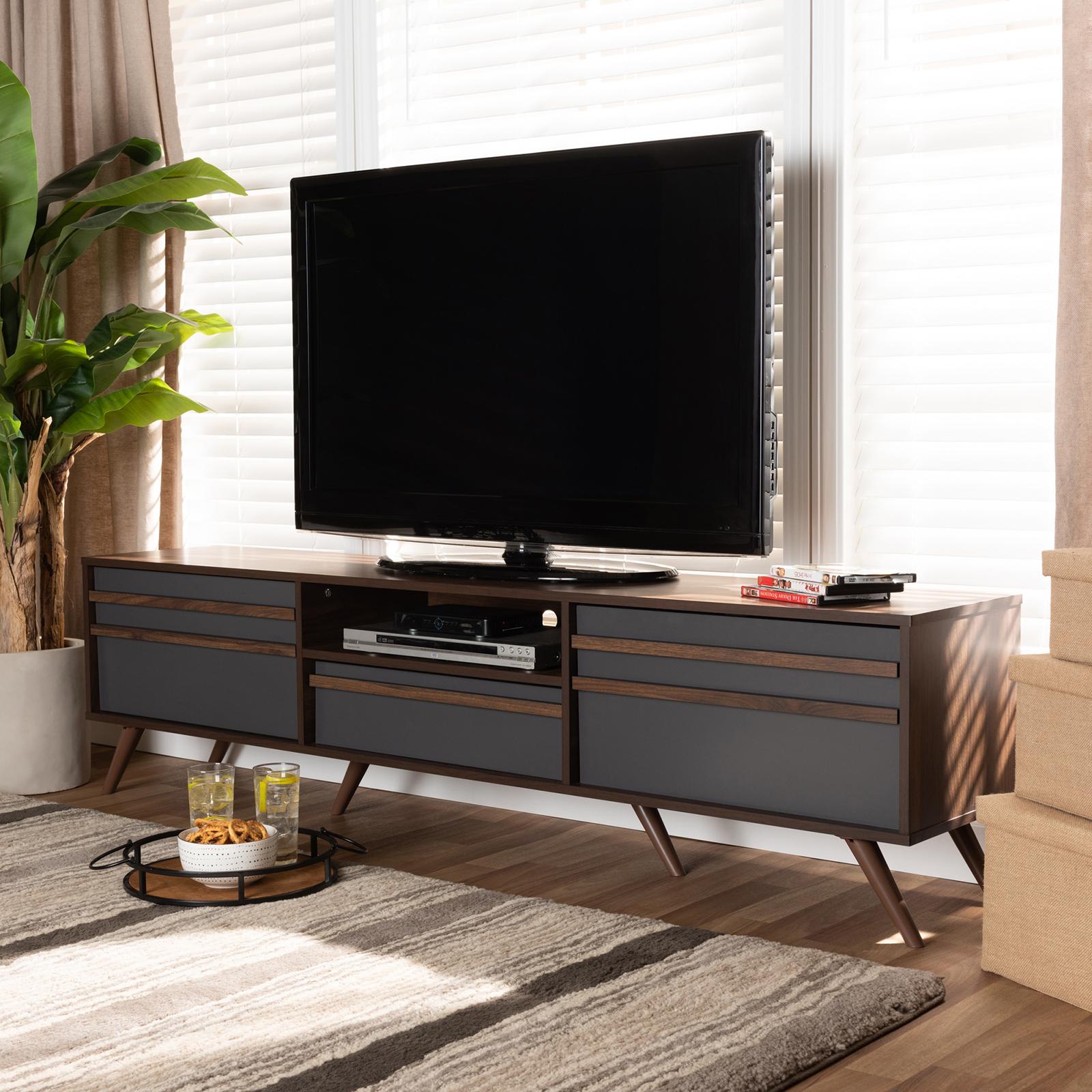 Naoki TV Stand with Drop-Down Compartments 9 Naoki TV Stand with Drop-Down Compartments