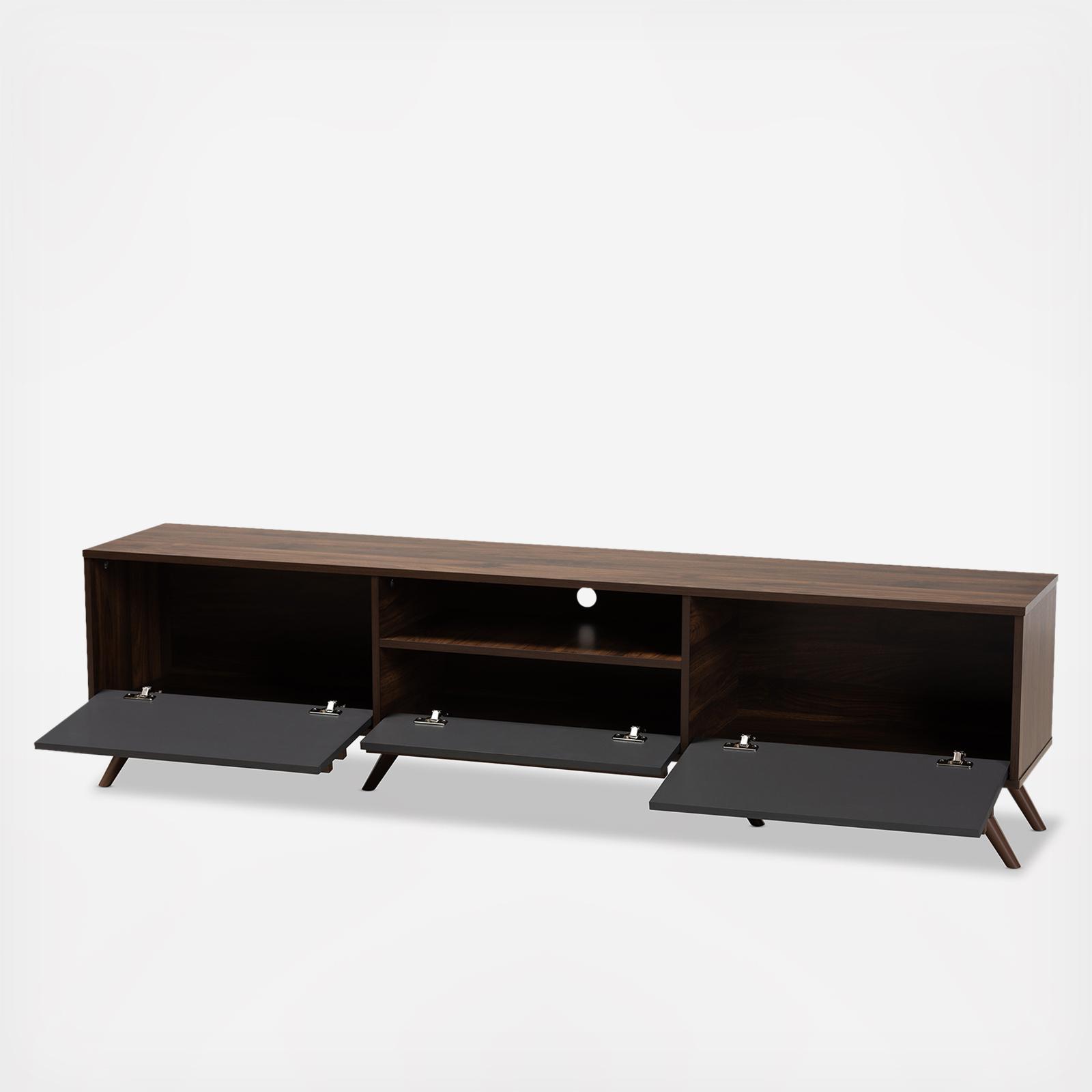 Naoki TV Stand with Drop-Down Compartments 3 Naoki TV Stand with Drop-Down Compartments