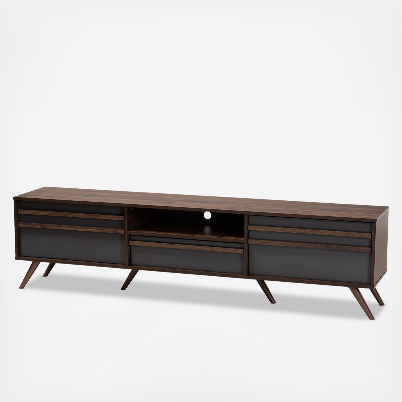 Naoki TV Stand with Drop-Down Compartments 4 Naoki TV Stand with Drop-Down Compartments