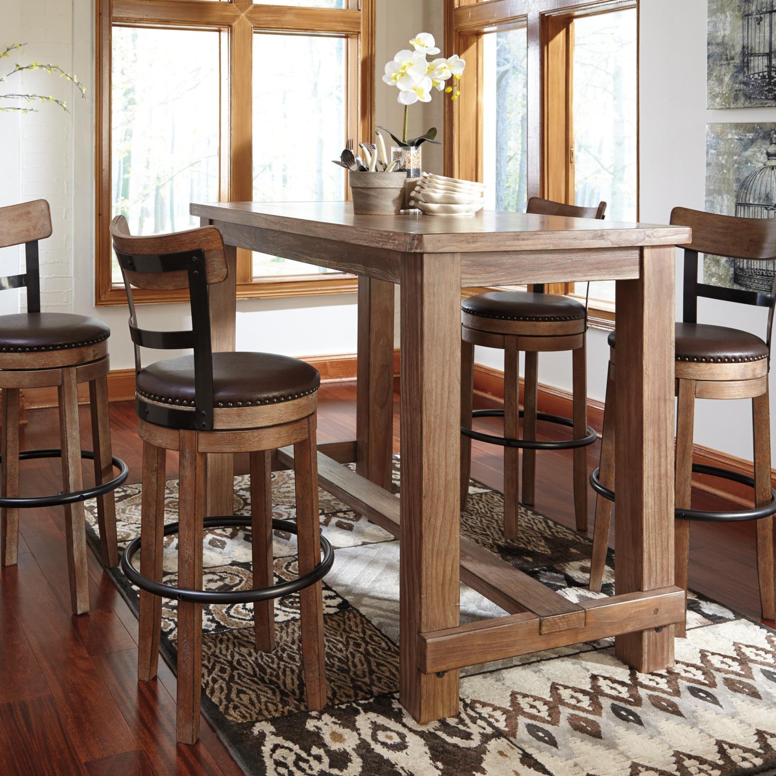 Pinnadel Upholstered Swivel Barstool 2 Pinnadel Upholstered Swivel Barstool