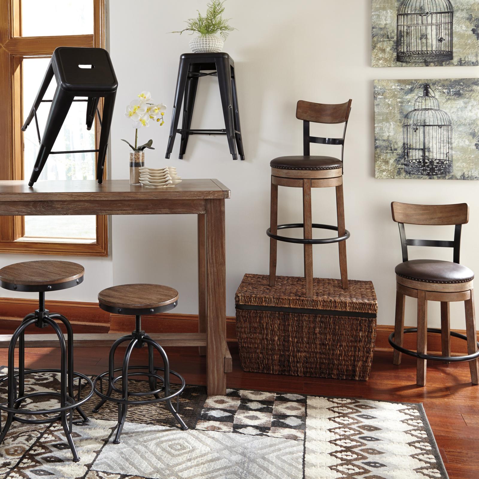 Pinnadel Upholstered Swivel Barstool 3 Pinnadel Upholstered Swivel Barstool
