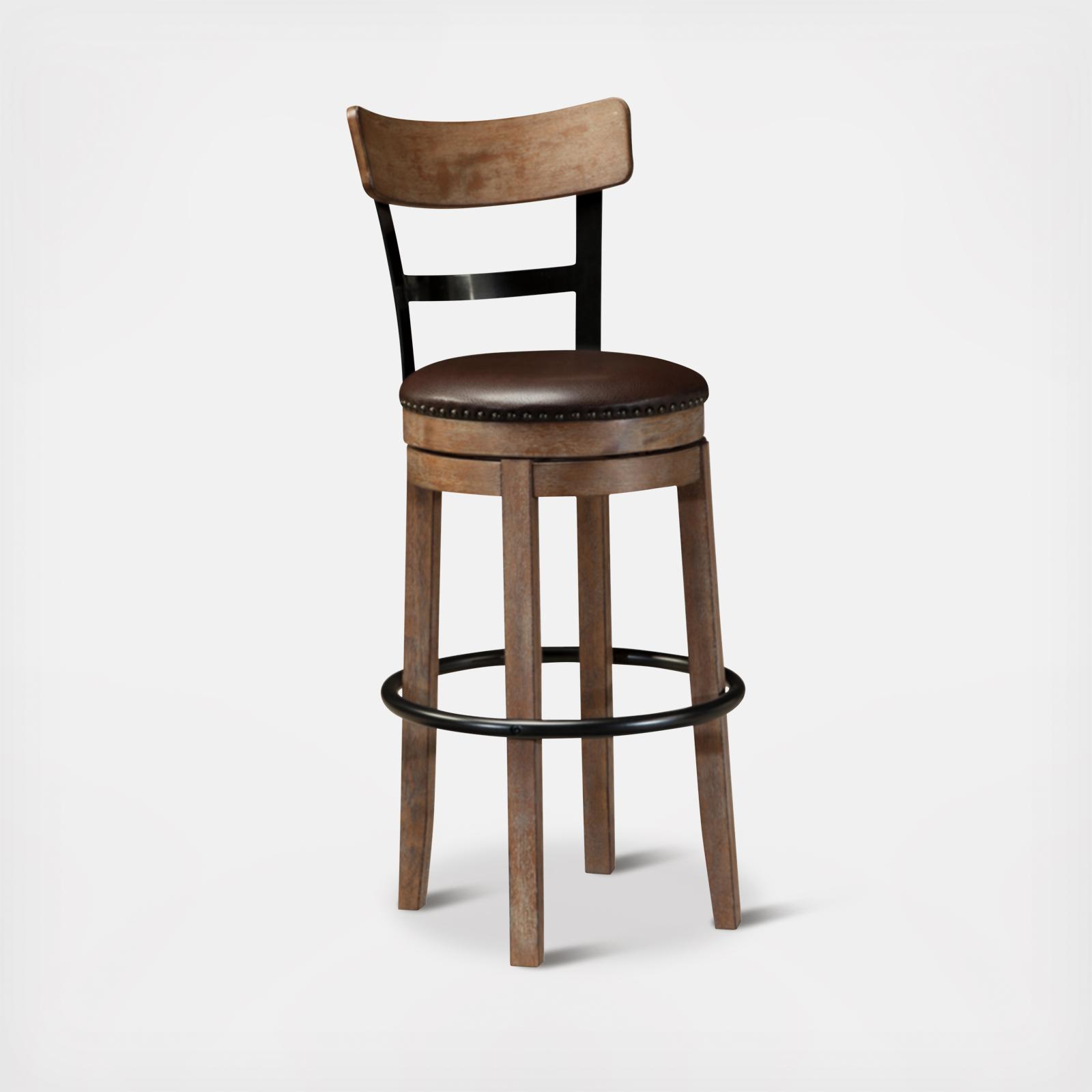 Pinnadel Upholstered Swivel Barstool 4 Pinnadel Upholstered Swivel Barstool