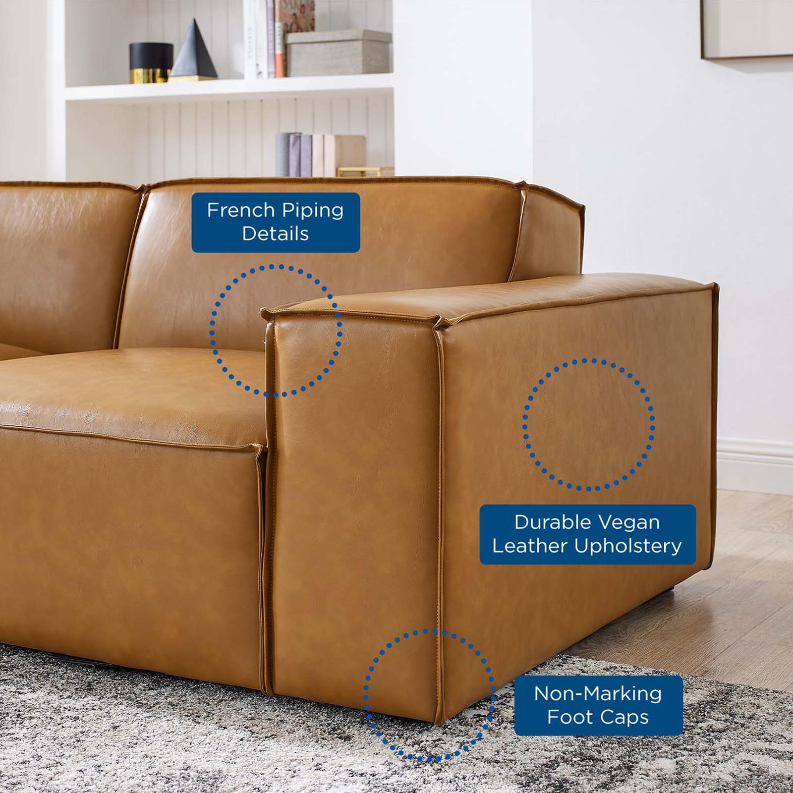 Restore Vegan Leather Loveseat 2 Restore Vegan Leather Loveseat