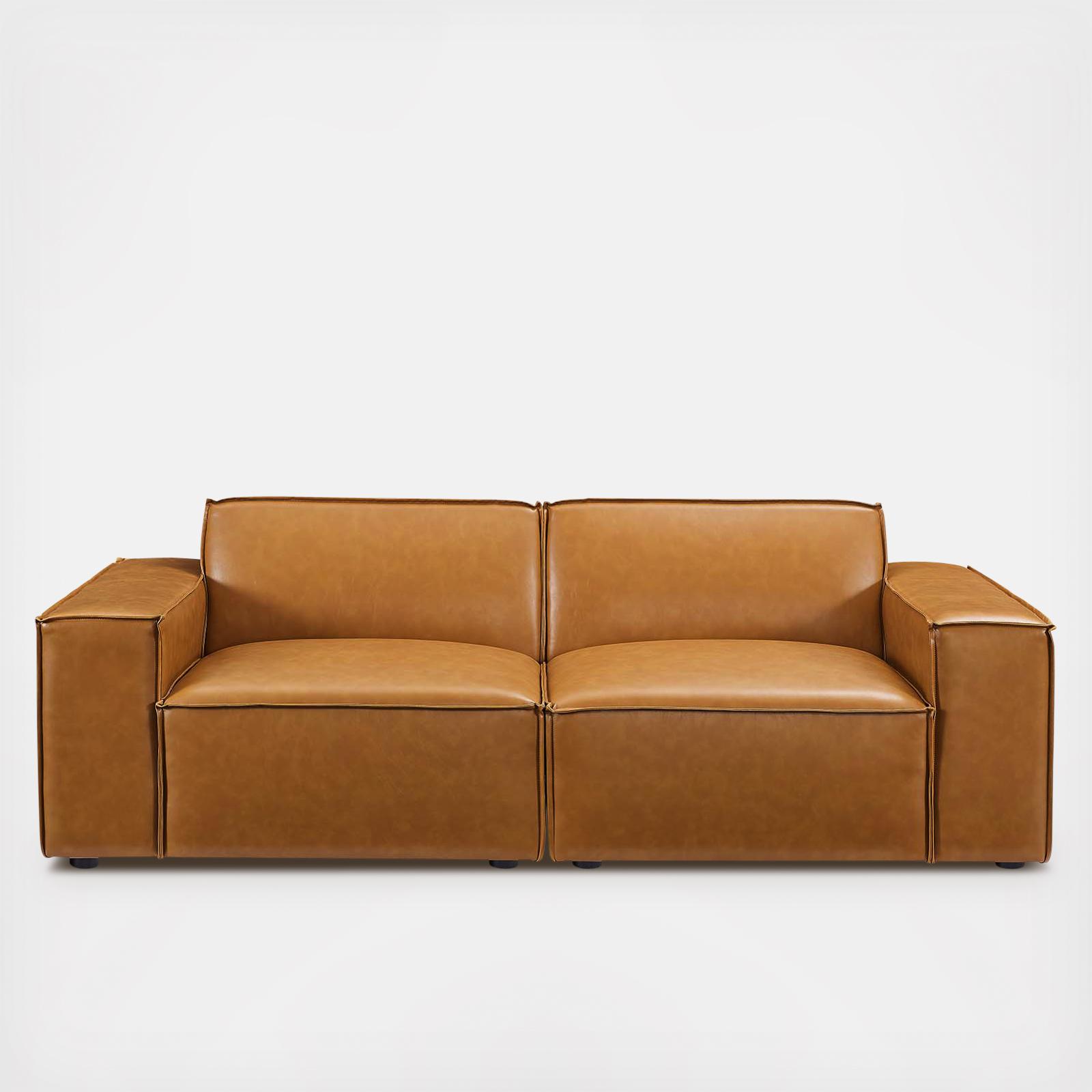 Restore Vegan Leather Loveseat 3 Restore Vegan Leather Loveseat