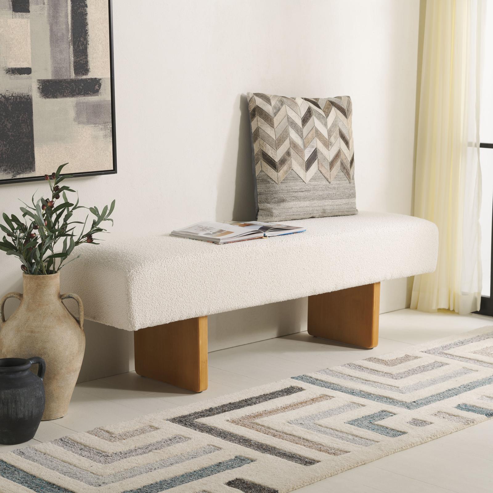 Ryer Boucle Bench 16 Ryer Boucle Bench