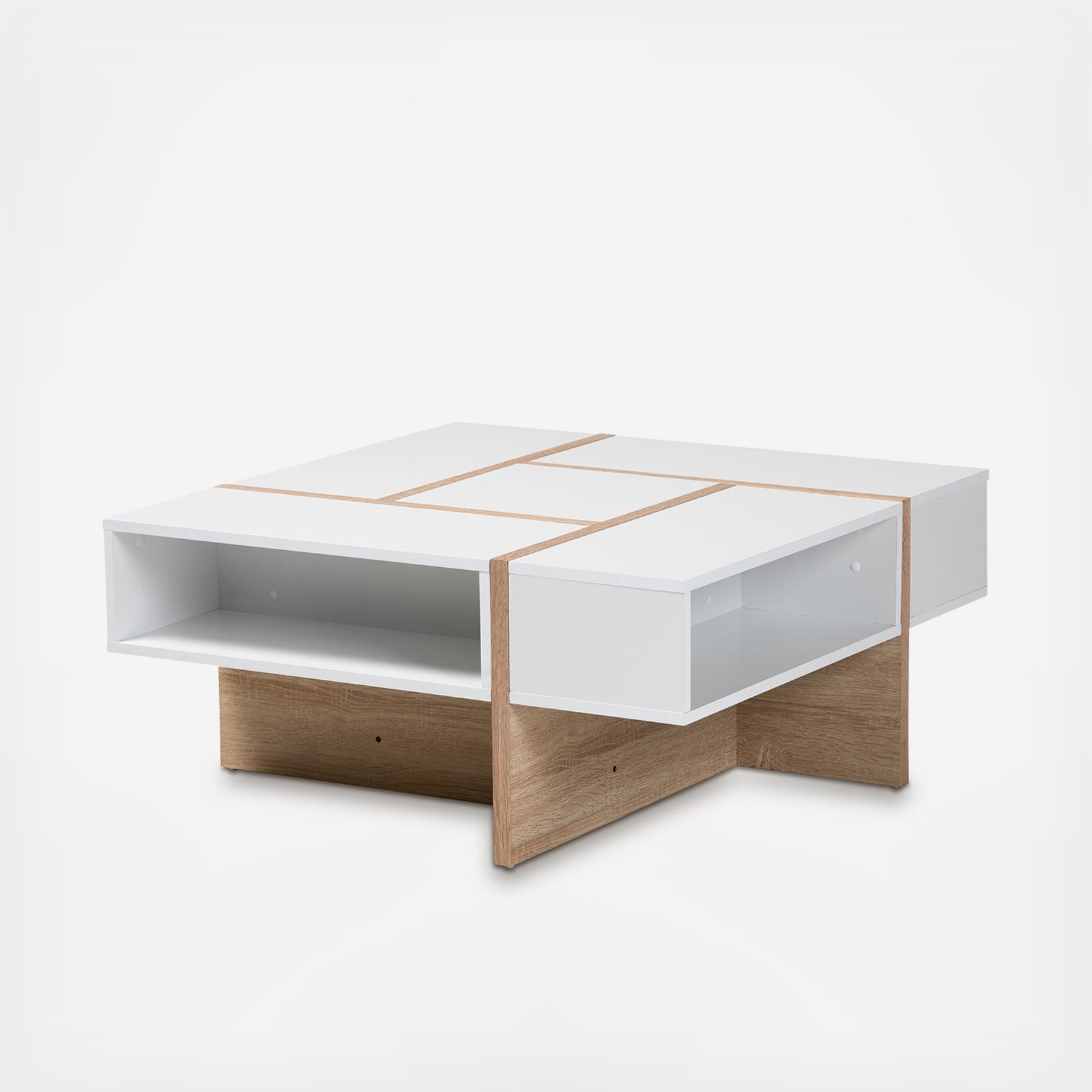Rasa Modern and Contemporary Finished Wood Coffee Table 2 Rasa Modern and Contemporary Finished Wood Coffee Table