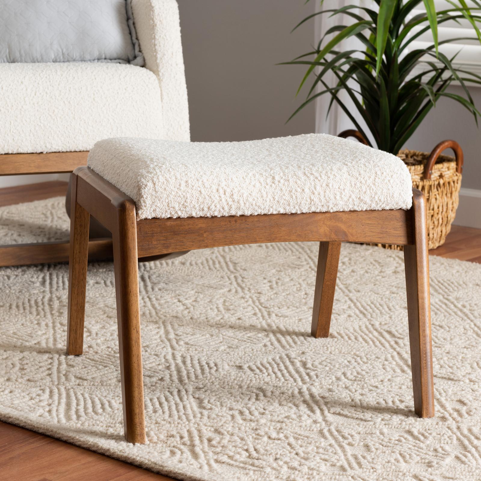 Roxy Boucle Ottoman