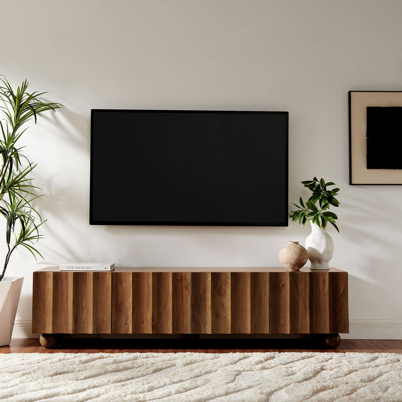 Sorren Scalloped 71 in. TV Stand 1 Sorren Scalloped 71 in. TV Stand