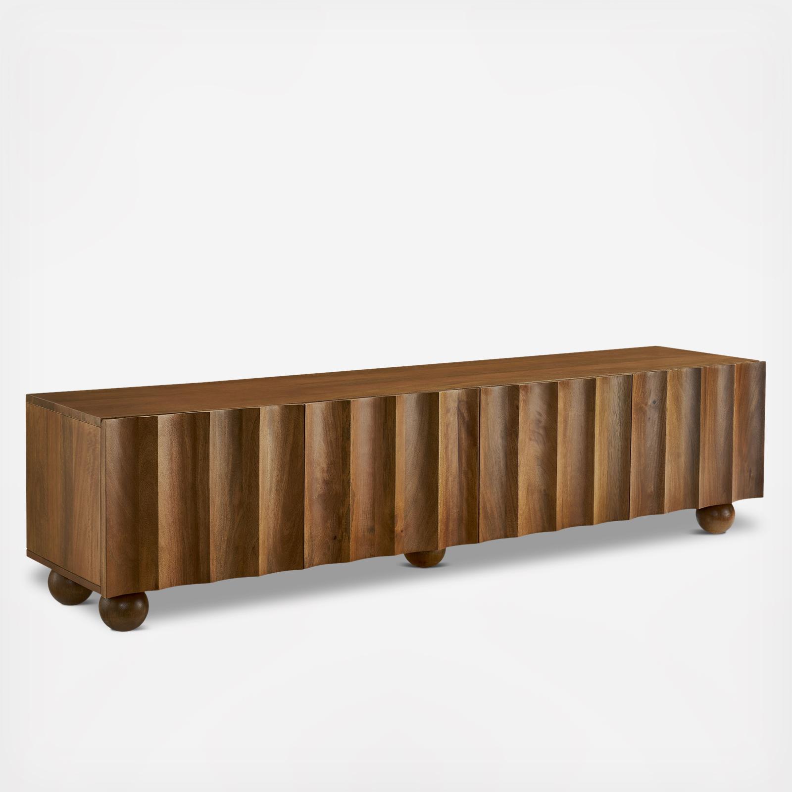 Sorren Scalloped 71 in. TV Stand 2 Sorren Scalloped 71 in. TV Stand