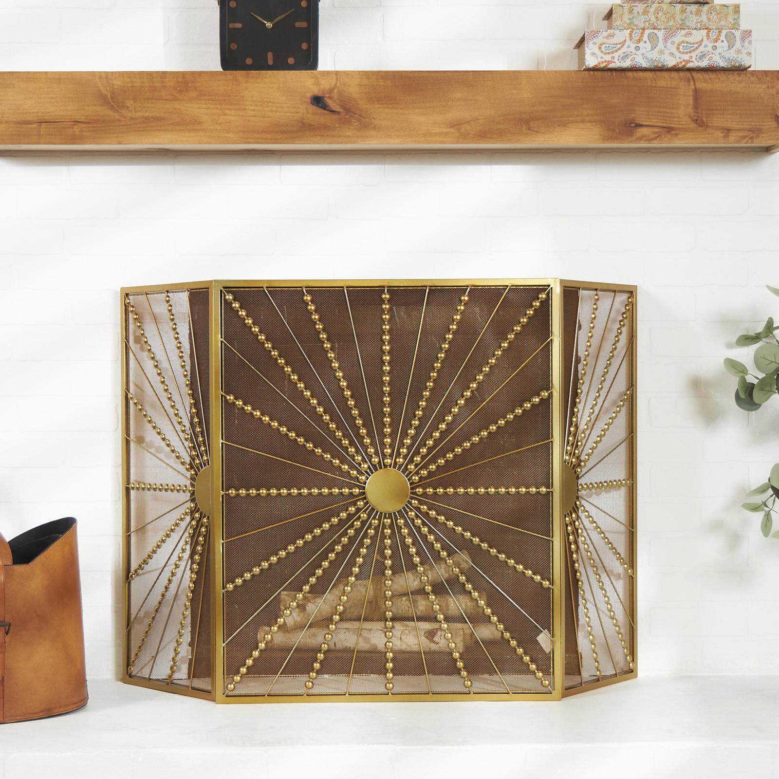 Starburst Foldable 3-Panel Living Room Fireplace Screen 16 Starburst Foldable 3-Panel Living Room Fireplace Screen