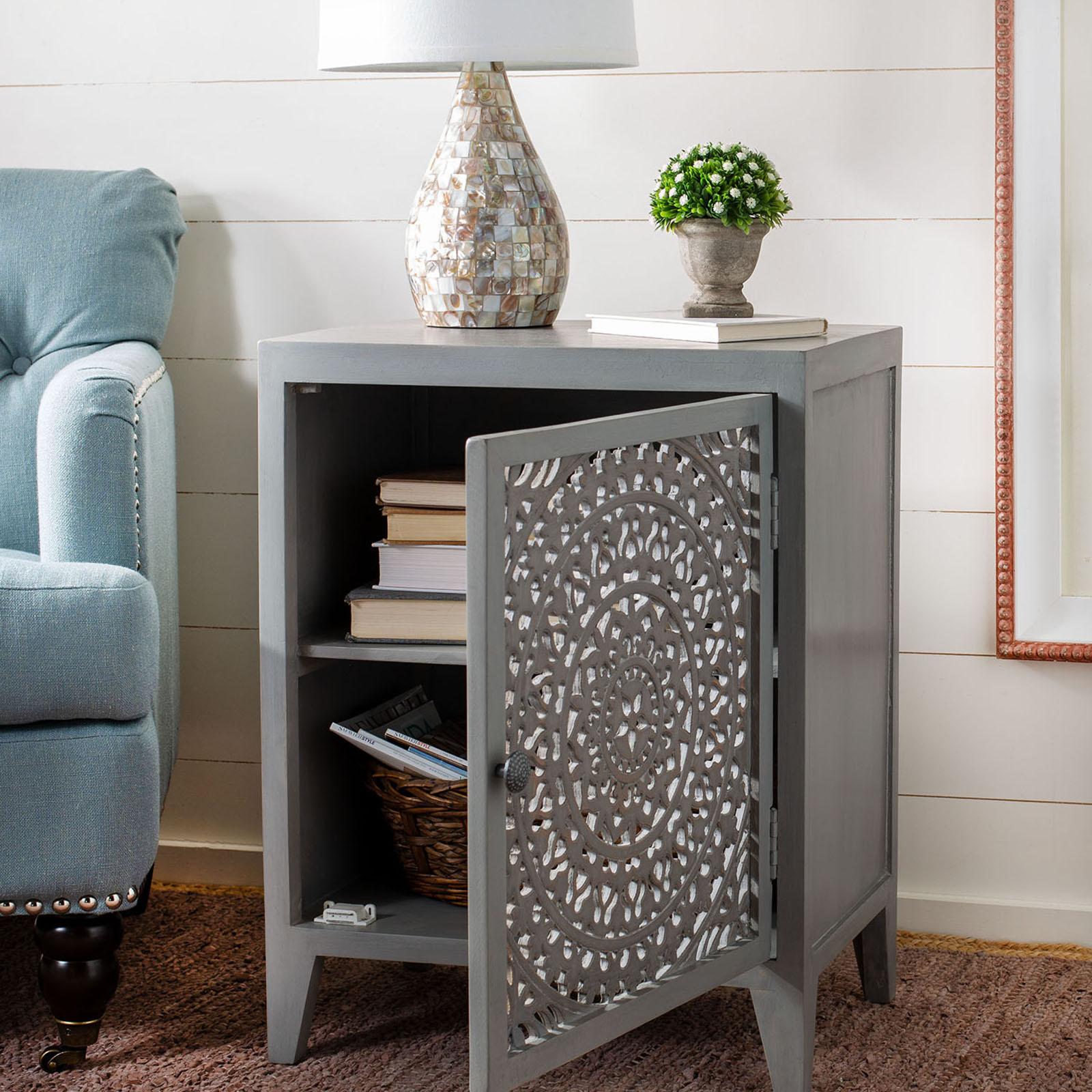 Thea Carved Nightstand 4 Thea Carved Nightstand