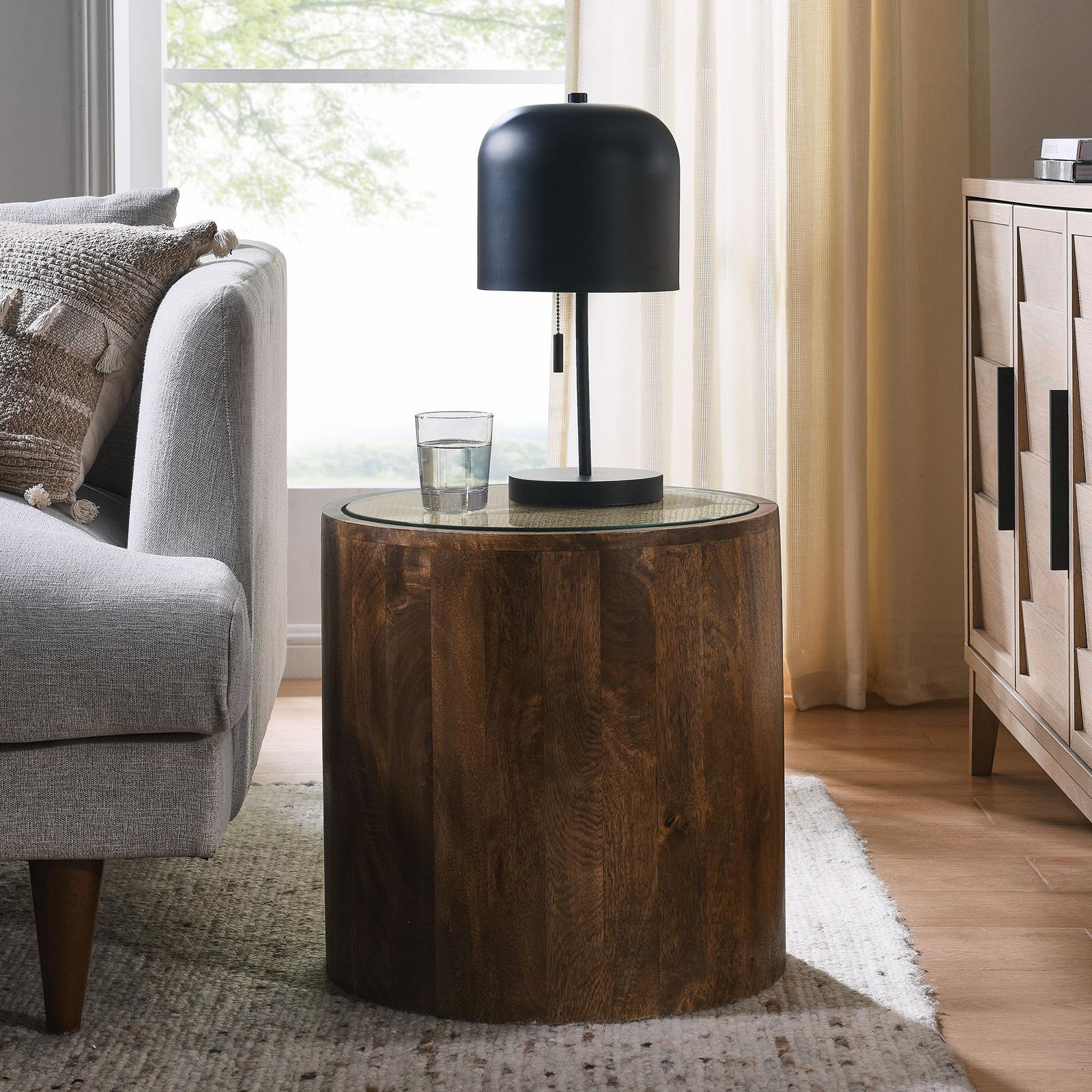Truett Round Rattan Side Table 1 Truett Round Rattan Side Table