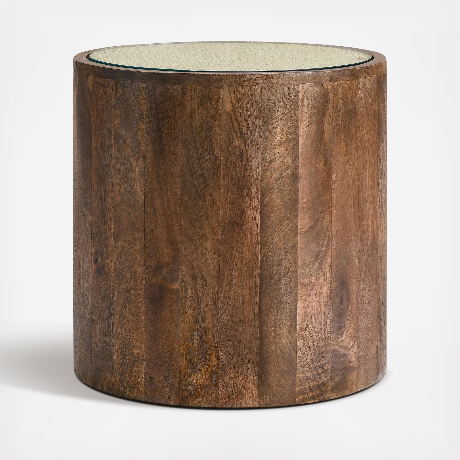 Truett Round Rattan Side Table 2 Truett Round Rattan Side Table
