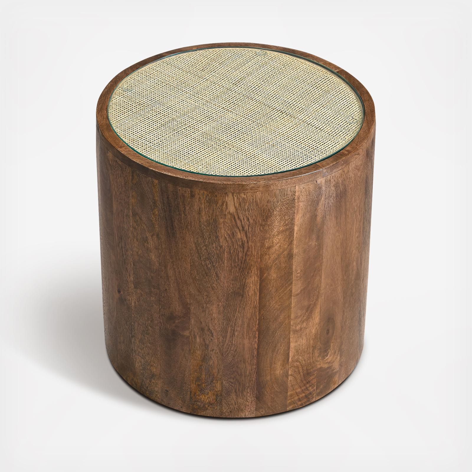 Truett Round Rattan Side Table 3 Truett Round Rattan Side Table