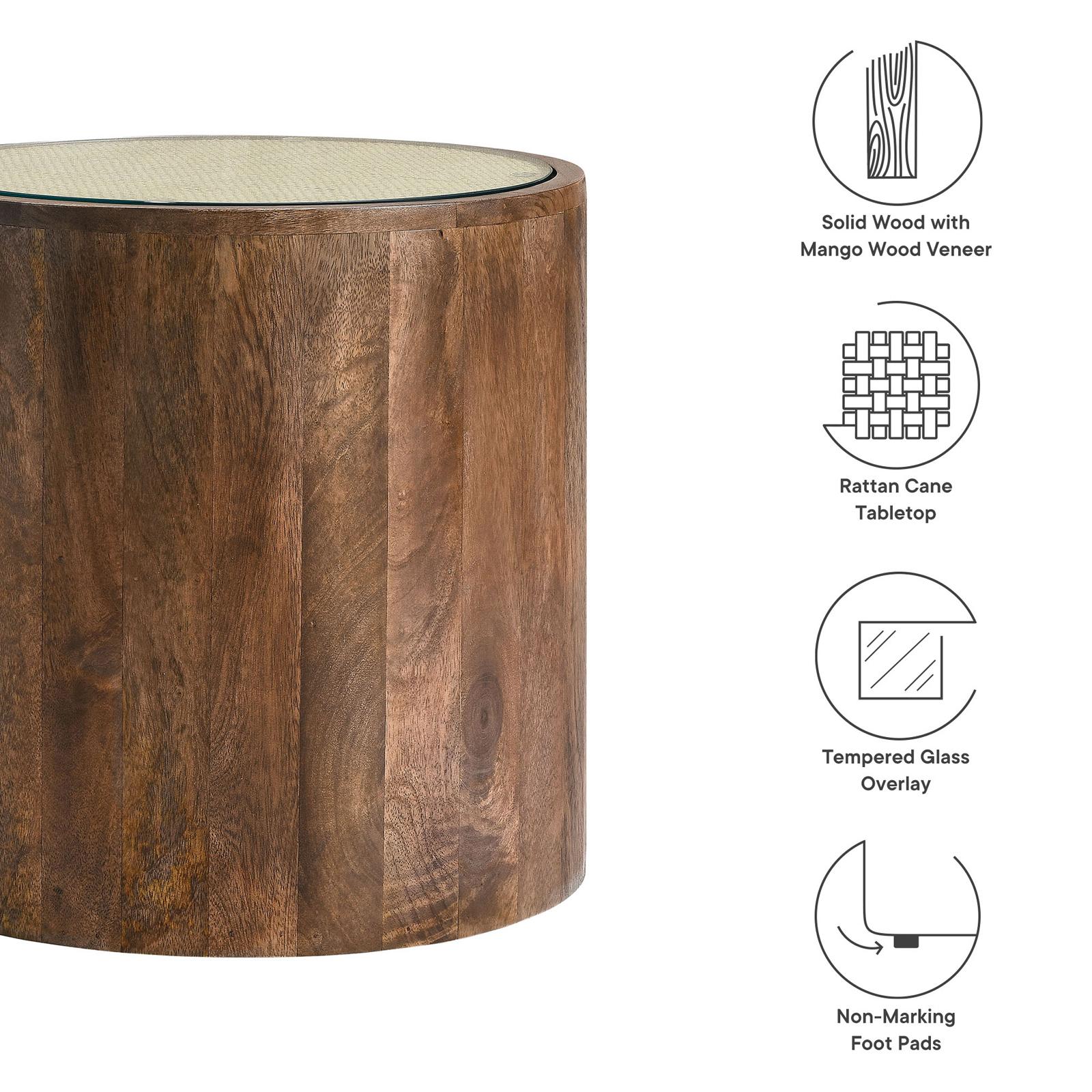 Truett Round Rattan Side Table 6 Truett Round Rattan Side Table
