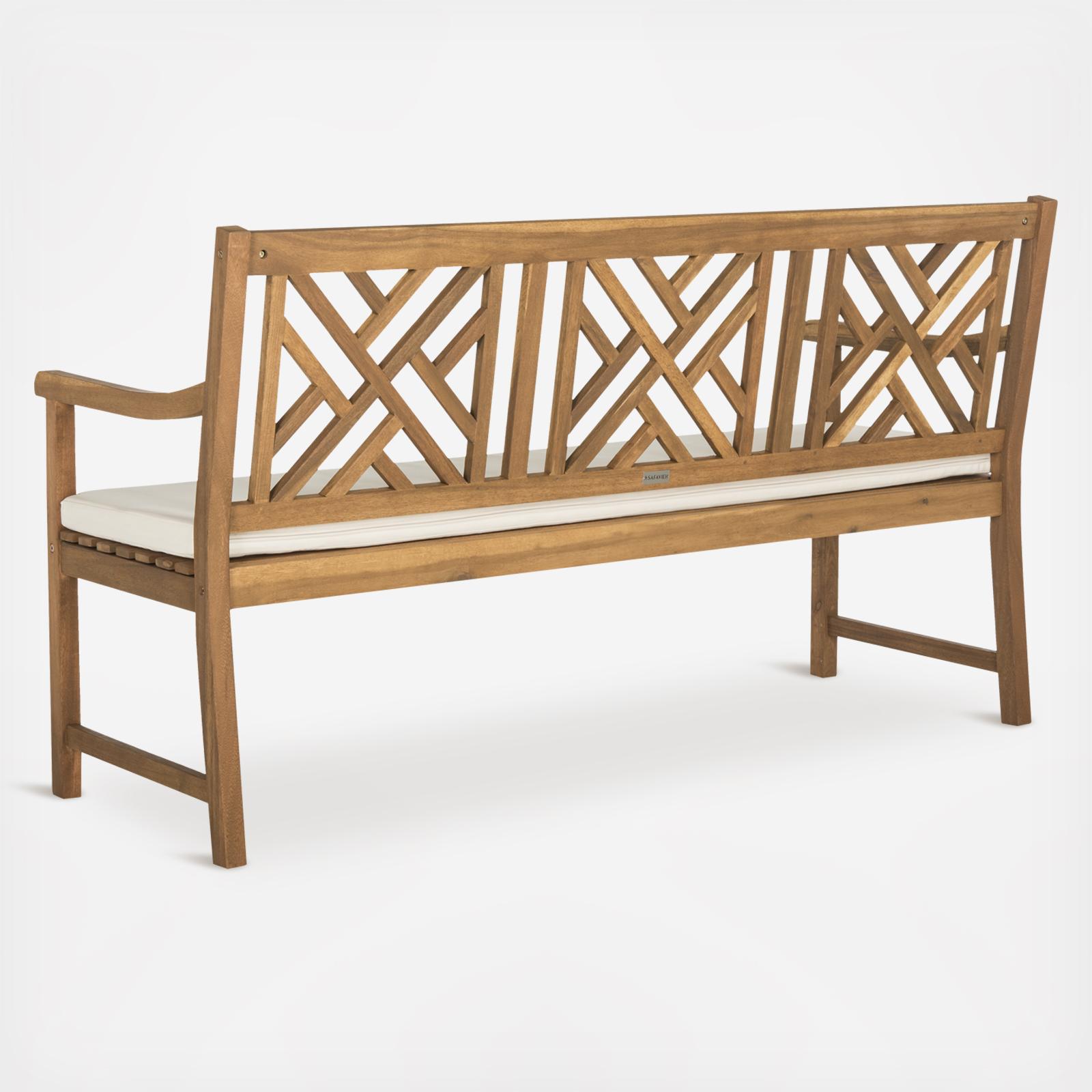 Windowpane 3-Seat Outdoor Bench 4 Windowpane 3-Seat Outdoor Bench