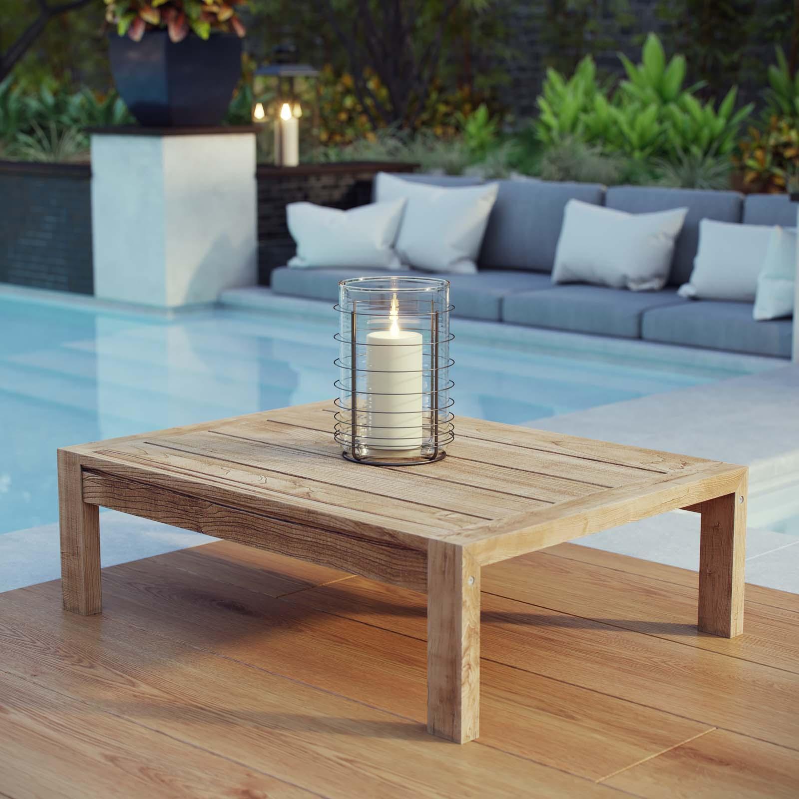Upland Outdoor Wood Coffee Table 8 Upland Outdoor Wood Coffee Table