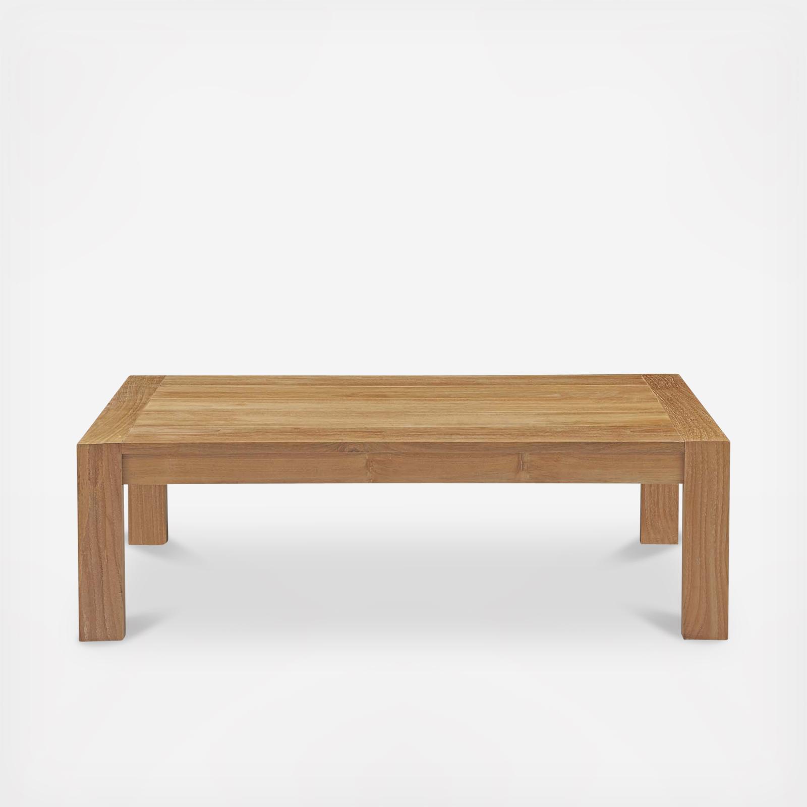 Upland Outdoor Wood Coffee Table