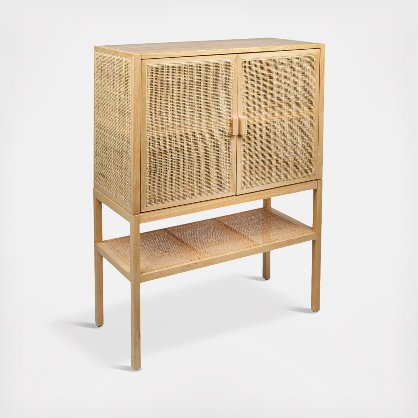 2-Door Woven Rattan Cabinet 6 2-Door Woven Rattan Cabinet