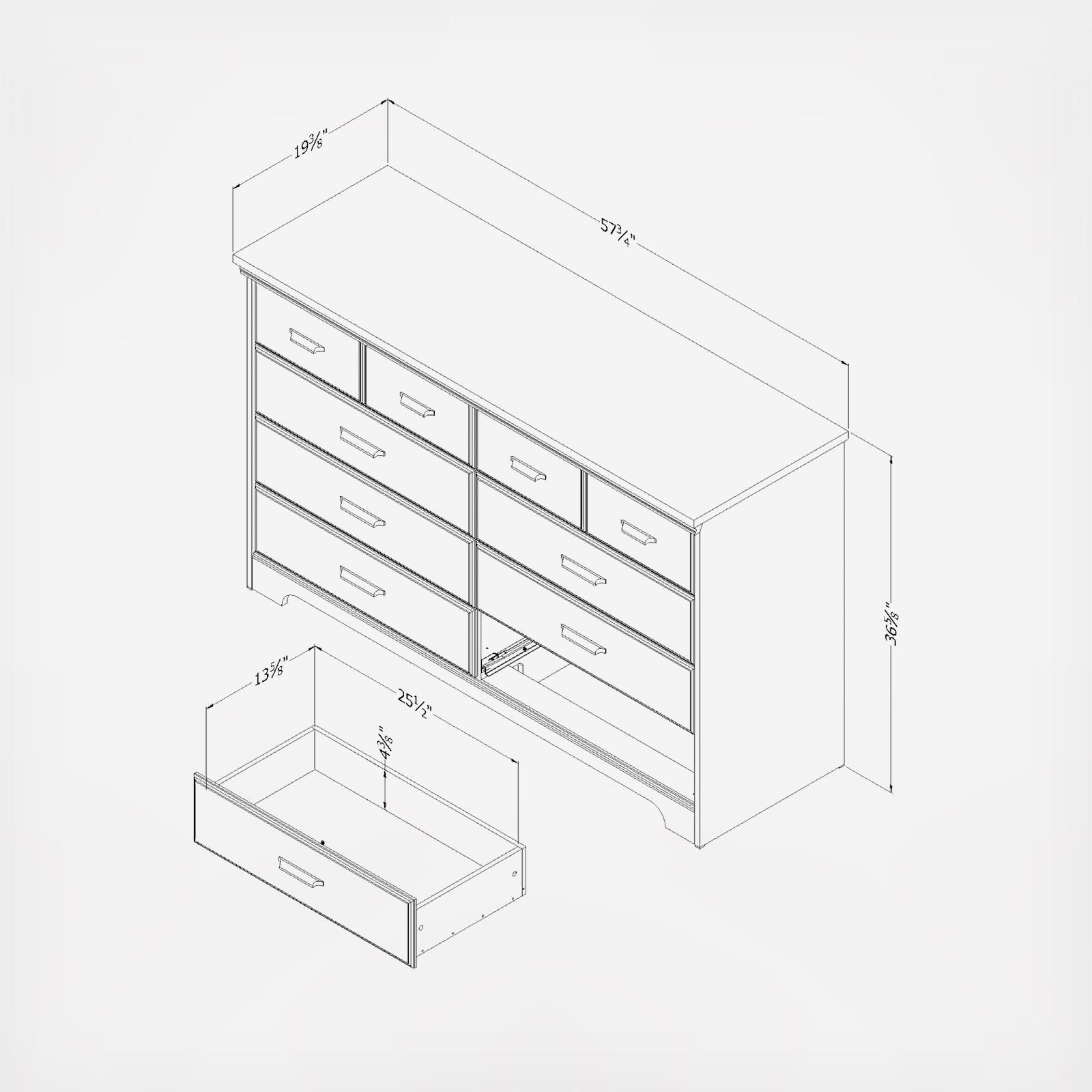 Versa 8-Drawer Double Dresser 3 Versa 8-Drawer Double Dresser