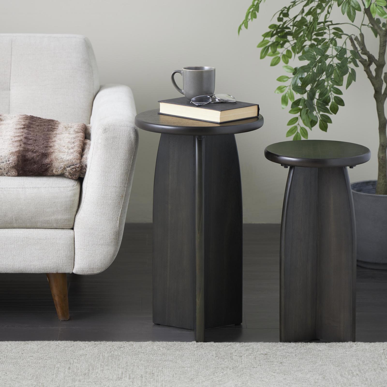 2-Piece Pedestal Accent Table Set