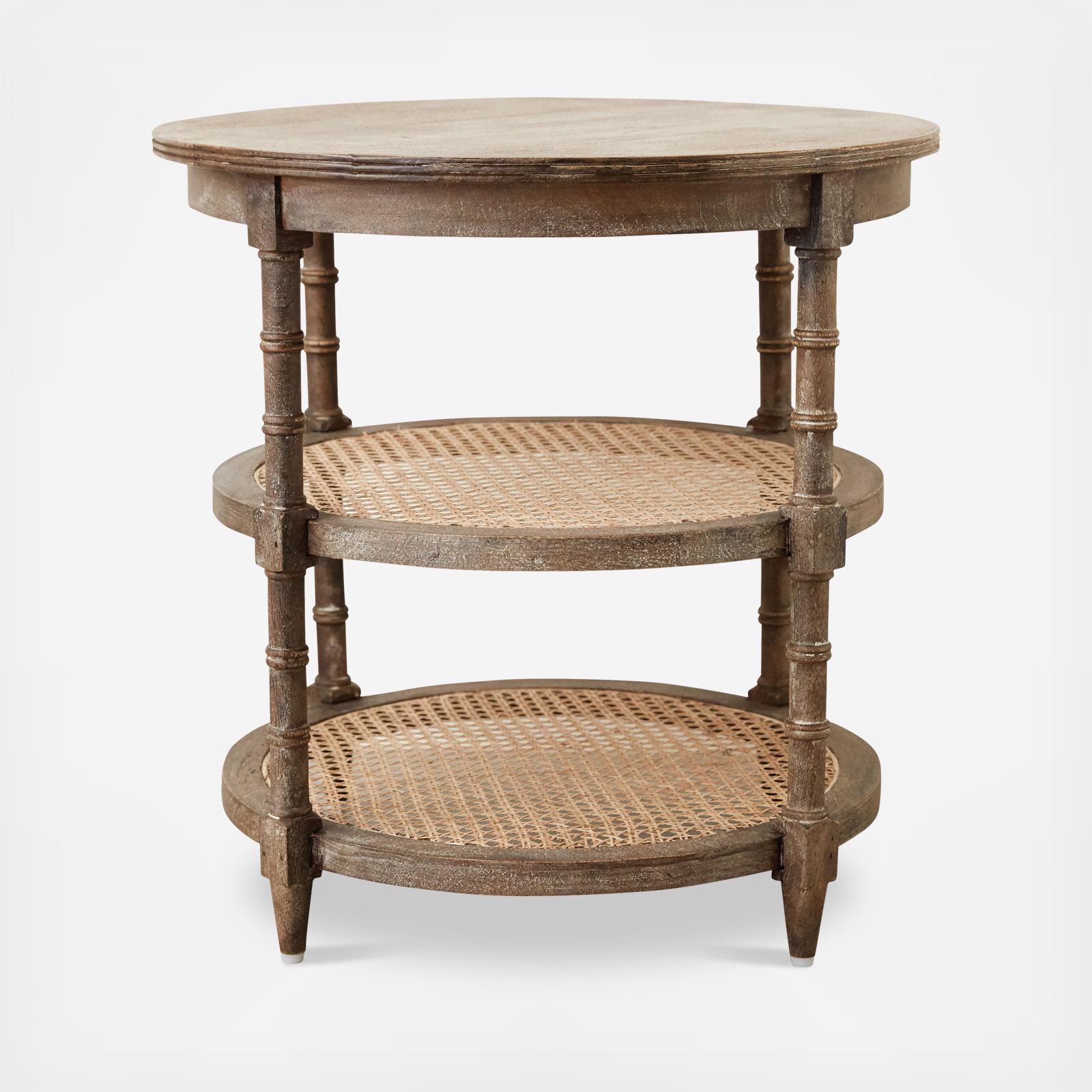 3-Tier Mango Wood Table