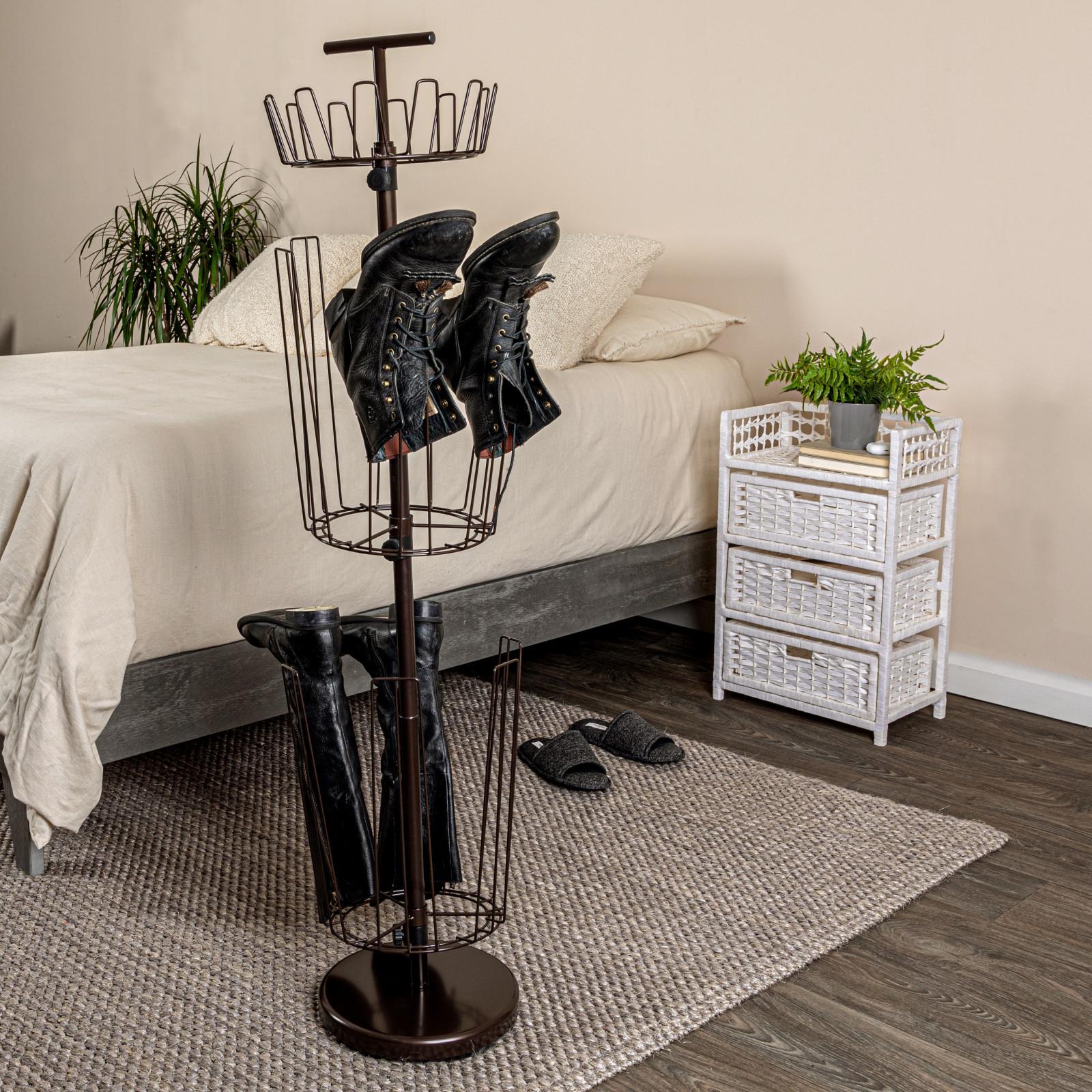 3-Tier Revolving Boot Storage Tree 1 3-Tier Revolving Boot Storage Tree