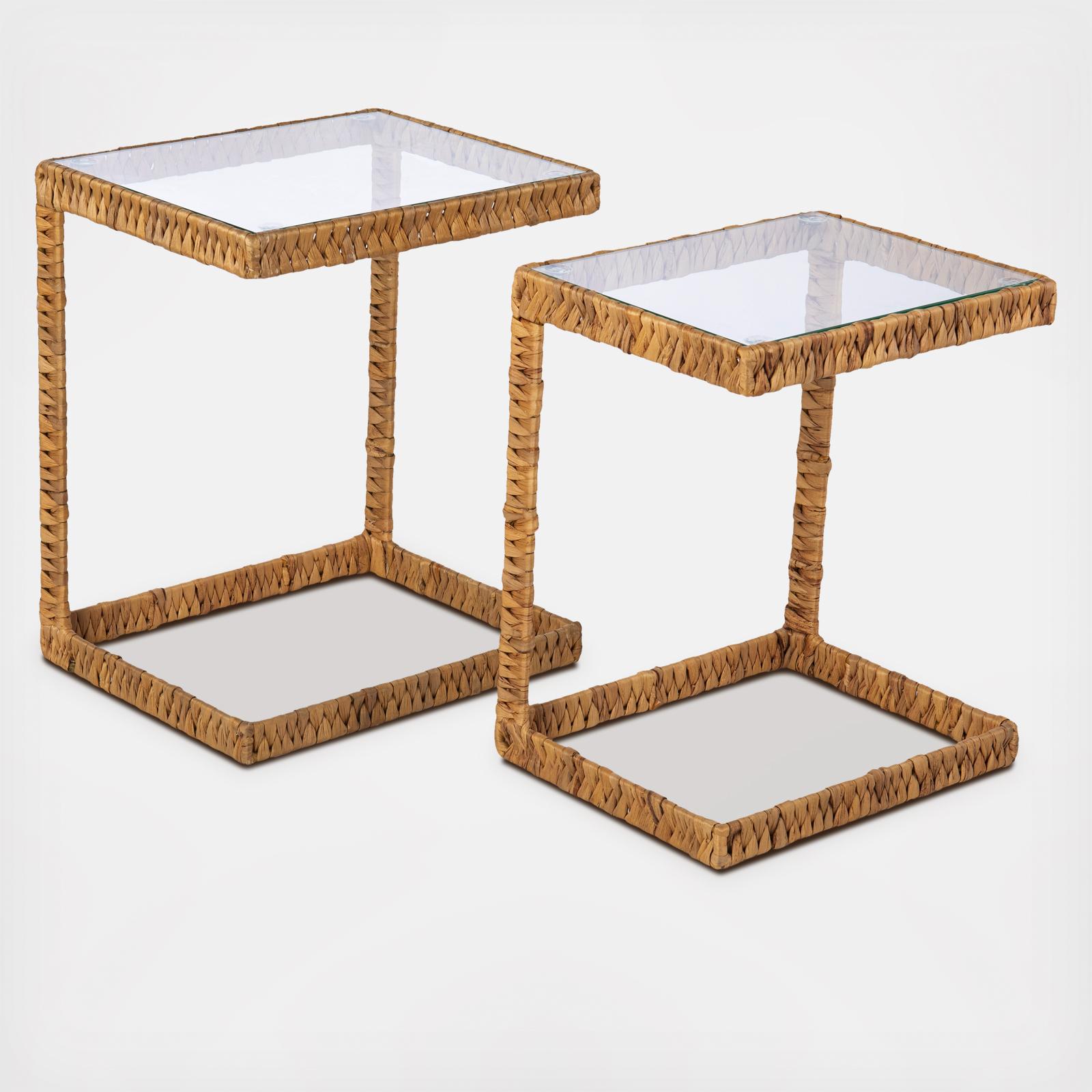 2-Piece Ismaya Water Hyacinth C Table Set